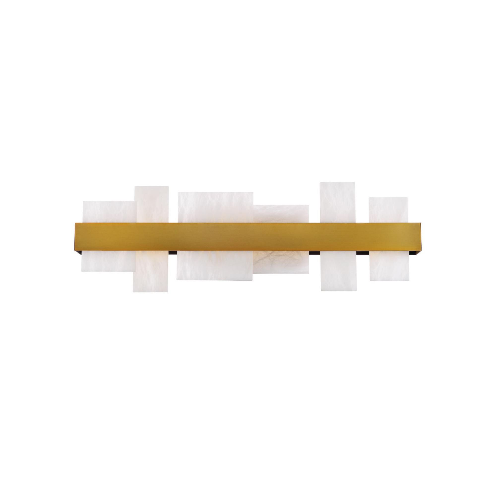 Acropolis 27in LED Bath Vanity & Wall Light 3000K in Aged Brass
