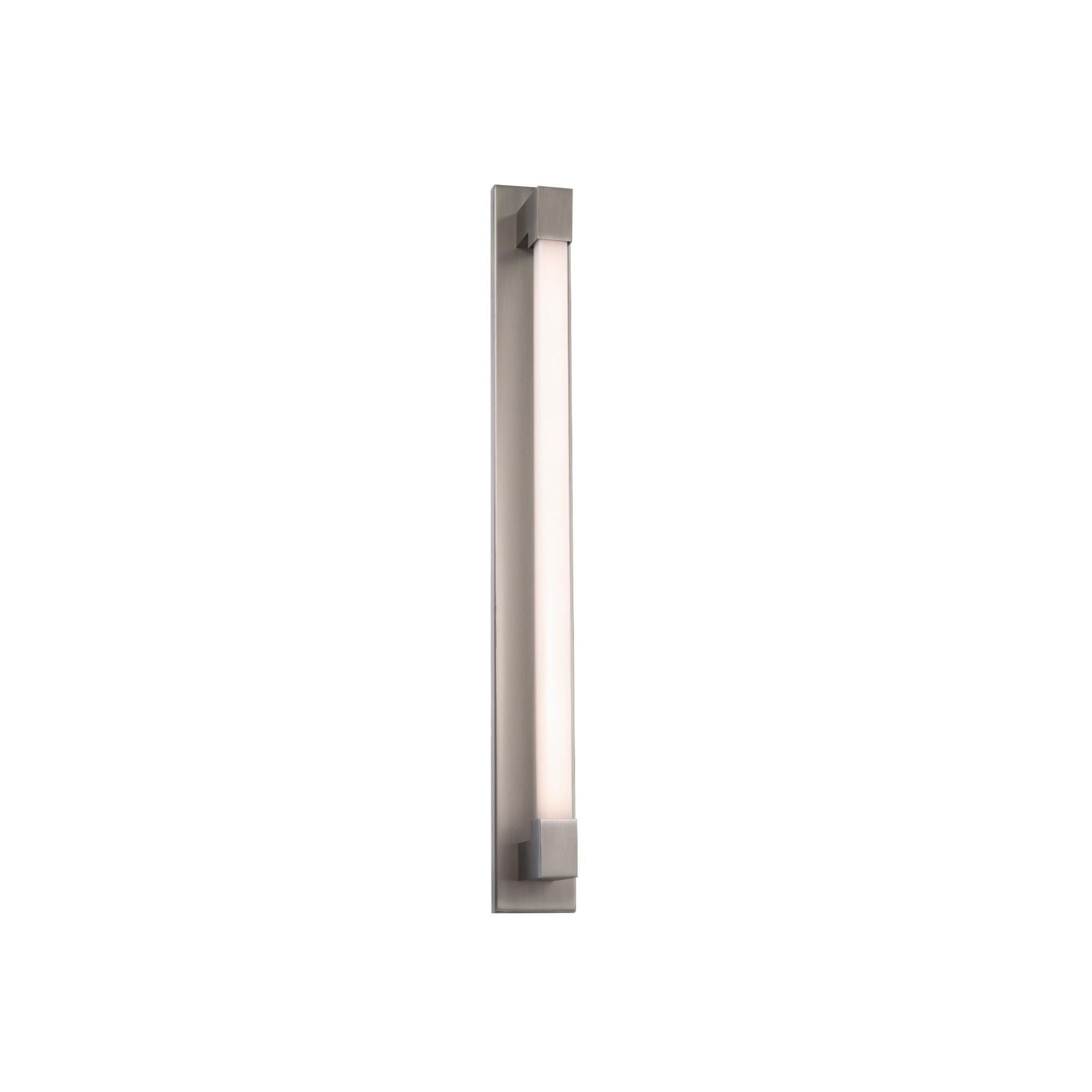 Barre 27in LED Bath Vanity & Wall Light 3-CCT 2700K-3000K-3500K Set to 3000K in Brushed Nickel