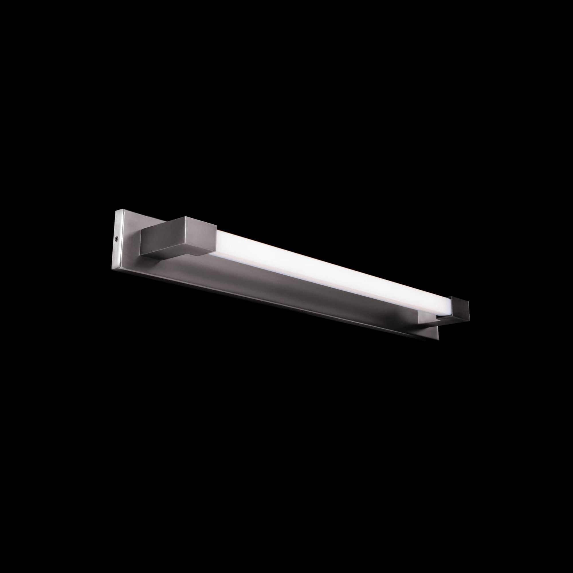 Barre 27in LED Bath Vanity & Wall Light 3-CCT 2700K-3000K-3500K Set to 2700K in Brushed Nickel