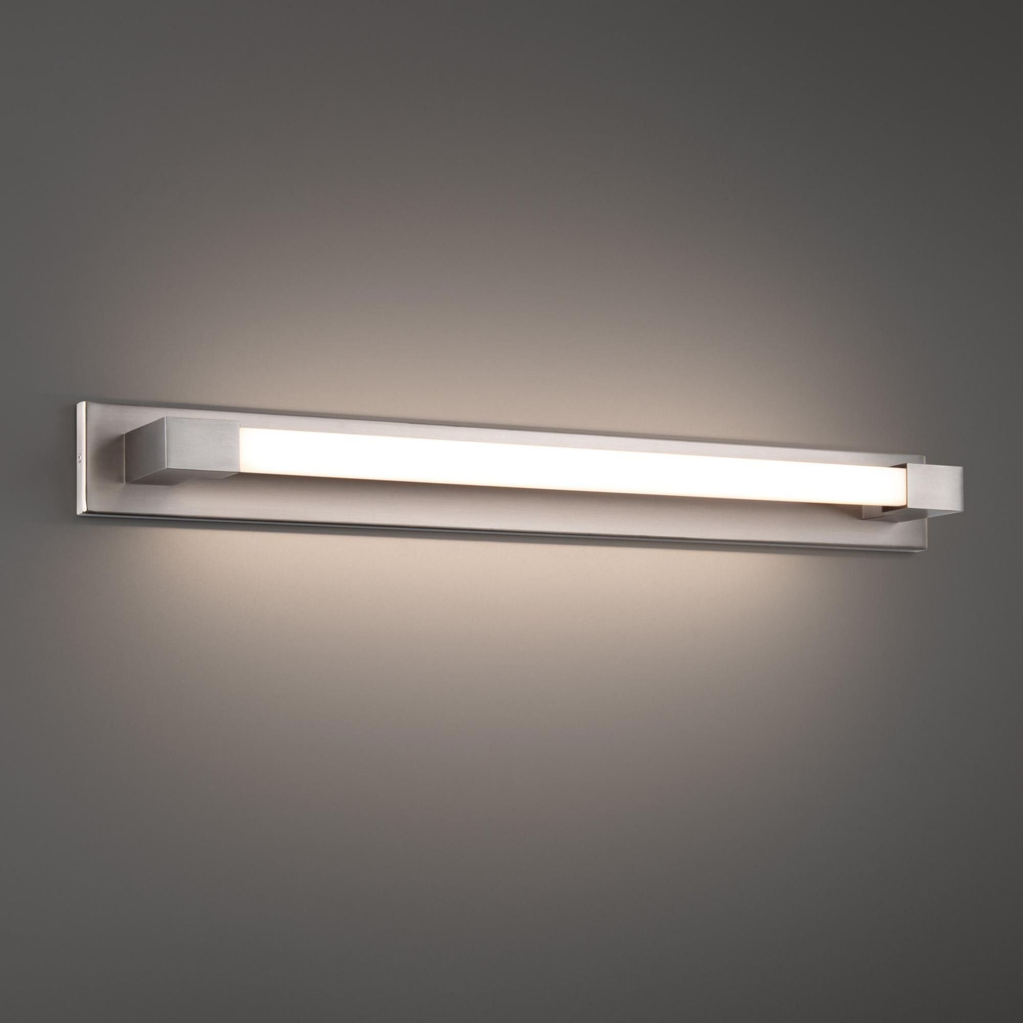 Barre 37in LED Bath Vanity & Wall Light 3-CCT 2700K-3000K-3500K Set to 3000K in Brushed Nickel