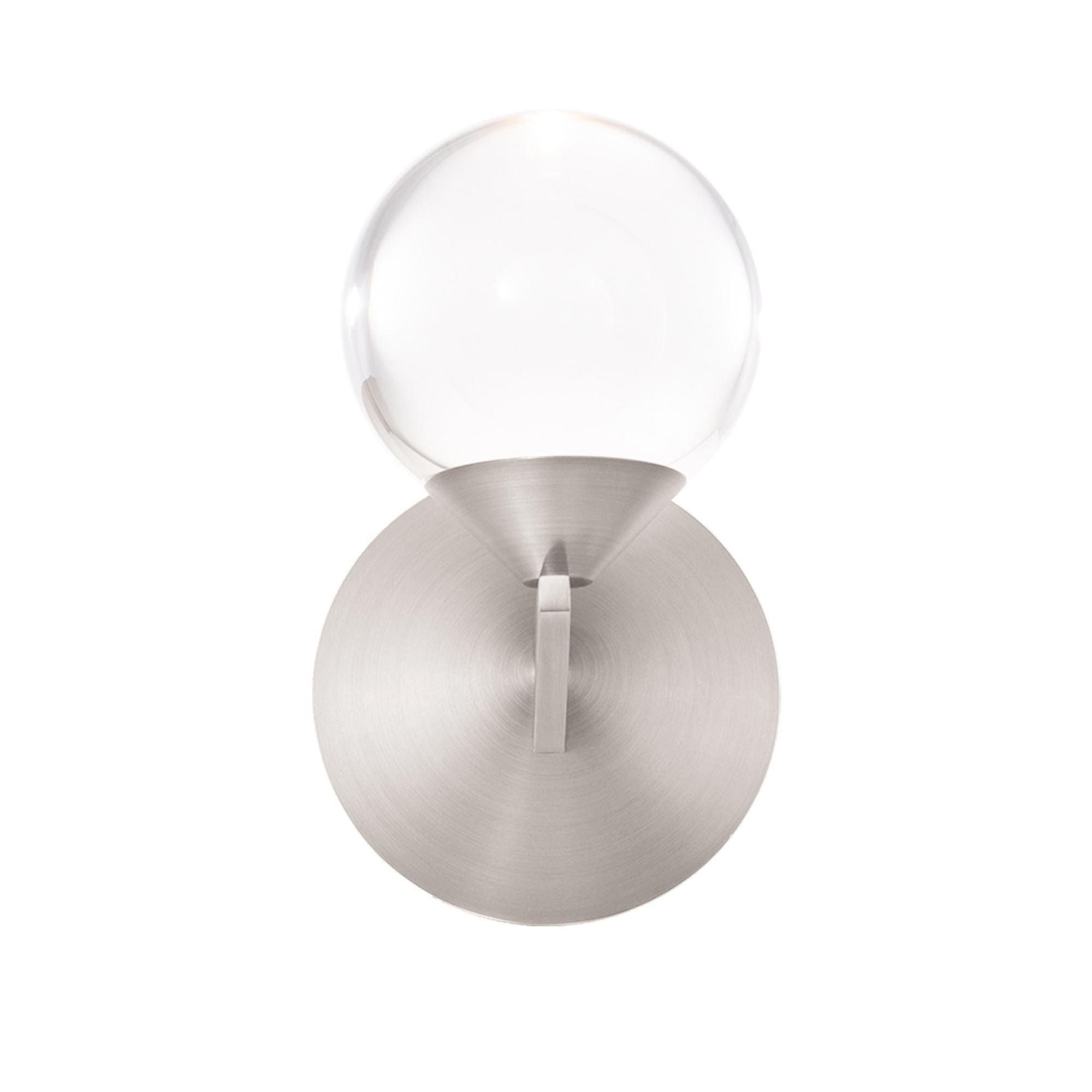 Double Bubble 6in LED 1 Light Wall Sconce 3000K in Satin Nickel