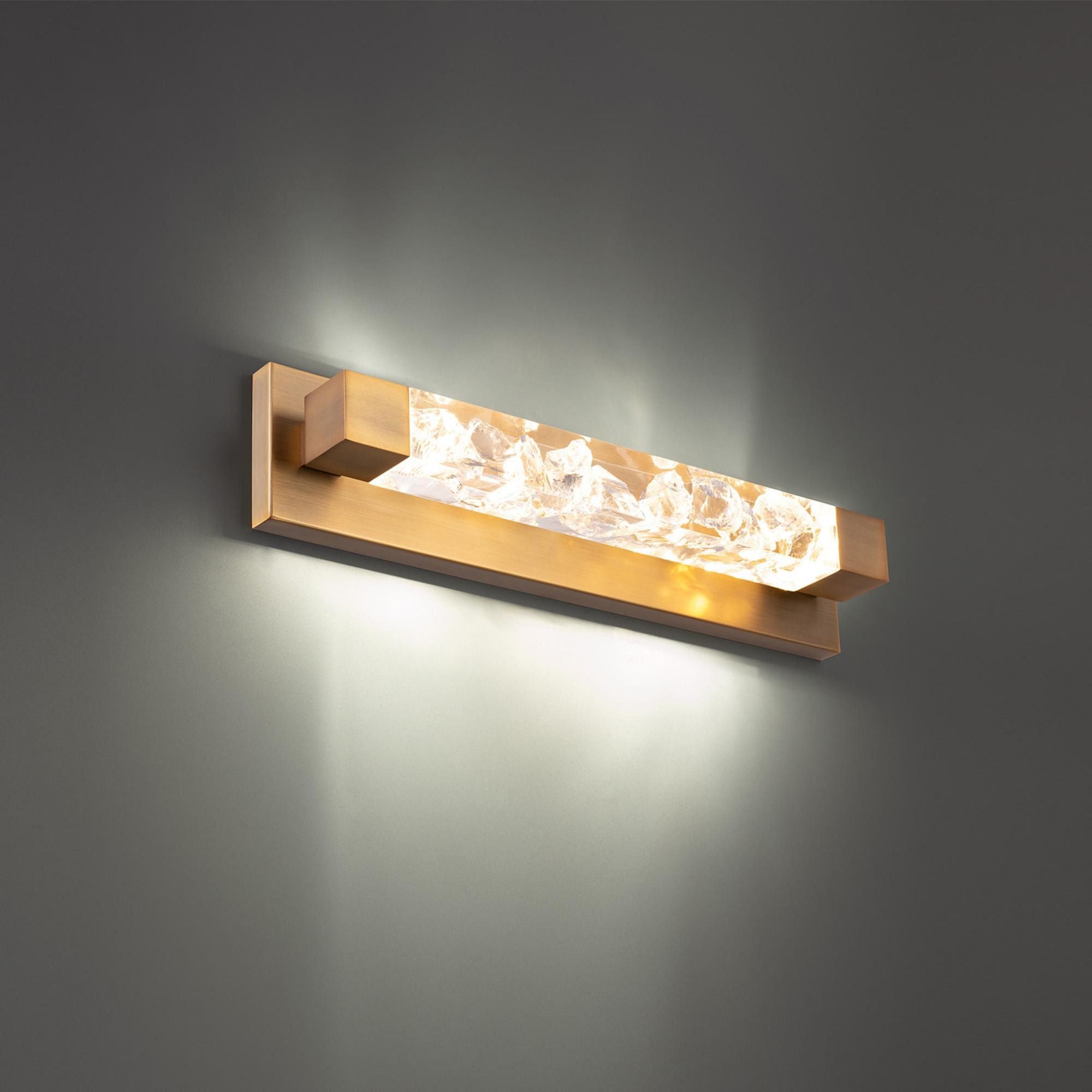 Terra 20in LED Bath Vanity & Wall Light 3000K in Aged Brass