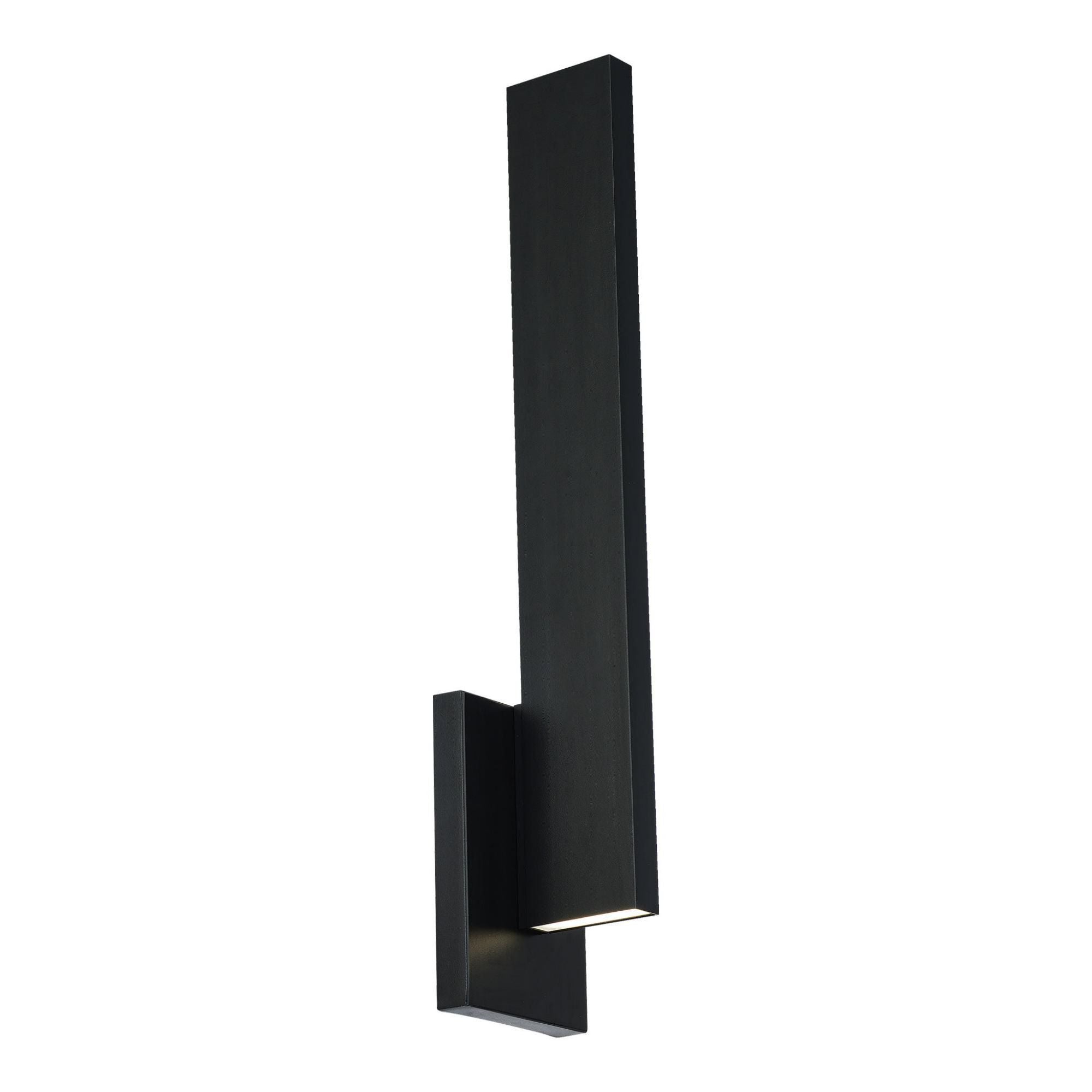 Mako 22in LED Indoor or Outdoor Wall Light 3-CCT 3000K-3500K-4000K Set to 3500K in Black