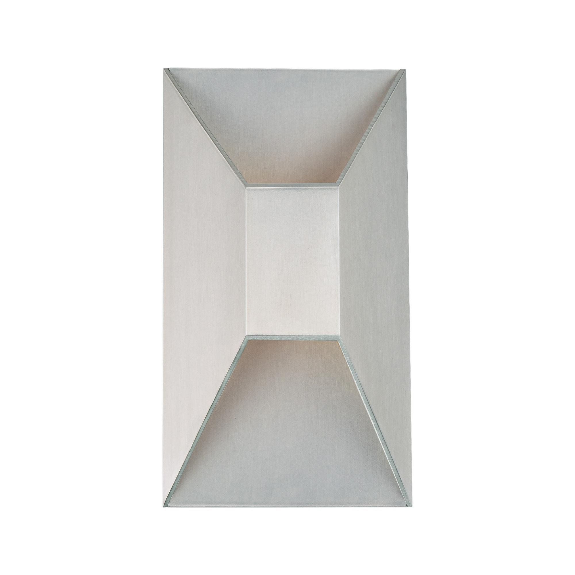 Maglev 10in LED Indoor or Outdoor Wall Light 3-CCT 3000K-3500K-4000K Set to 3000K in Brushed Aluminum