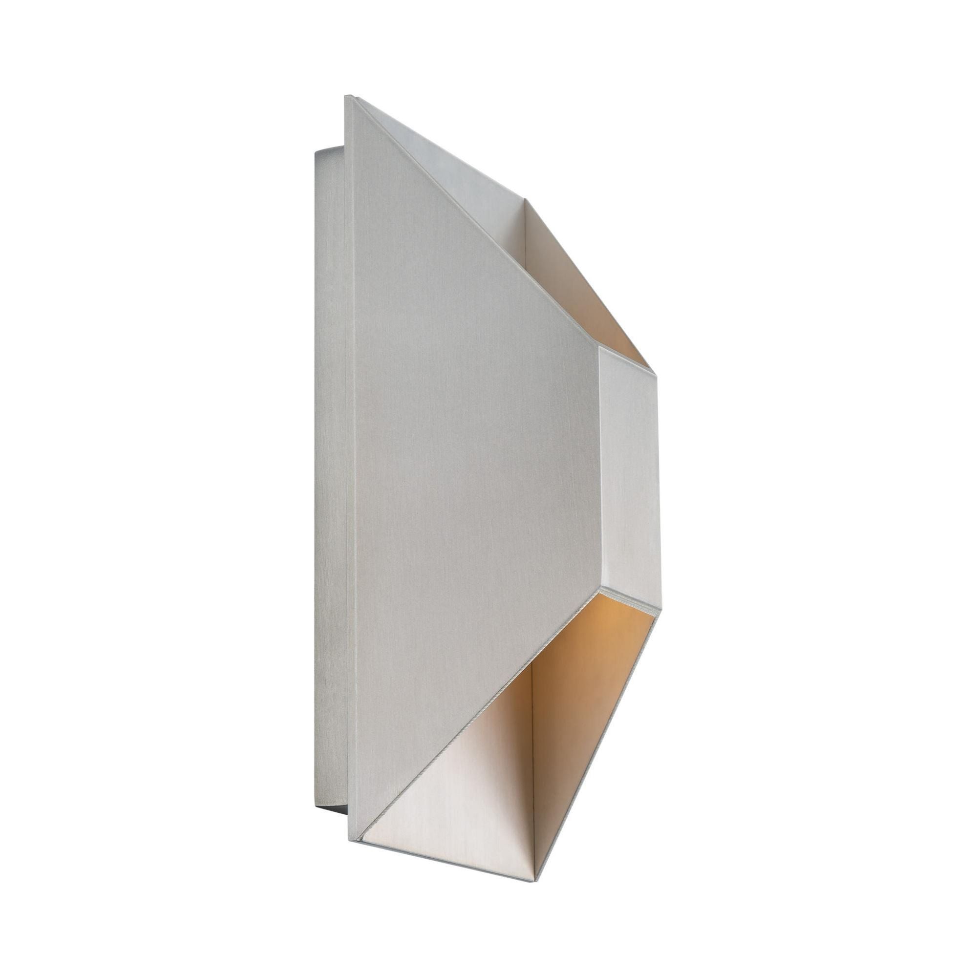 Maglev 10in LED Indoor or Outdoor Wall Light 3-CCT 3000K-3500K-4000K Set to 3000K in Brushed Aluminum