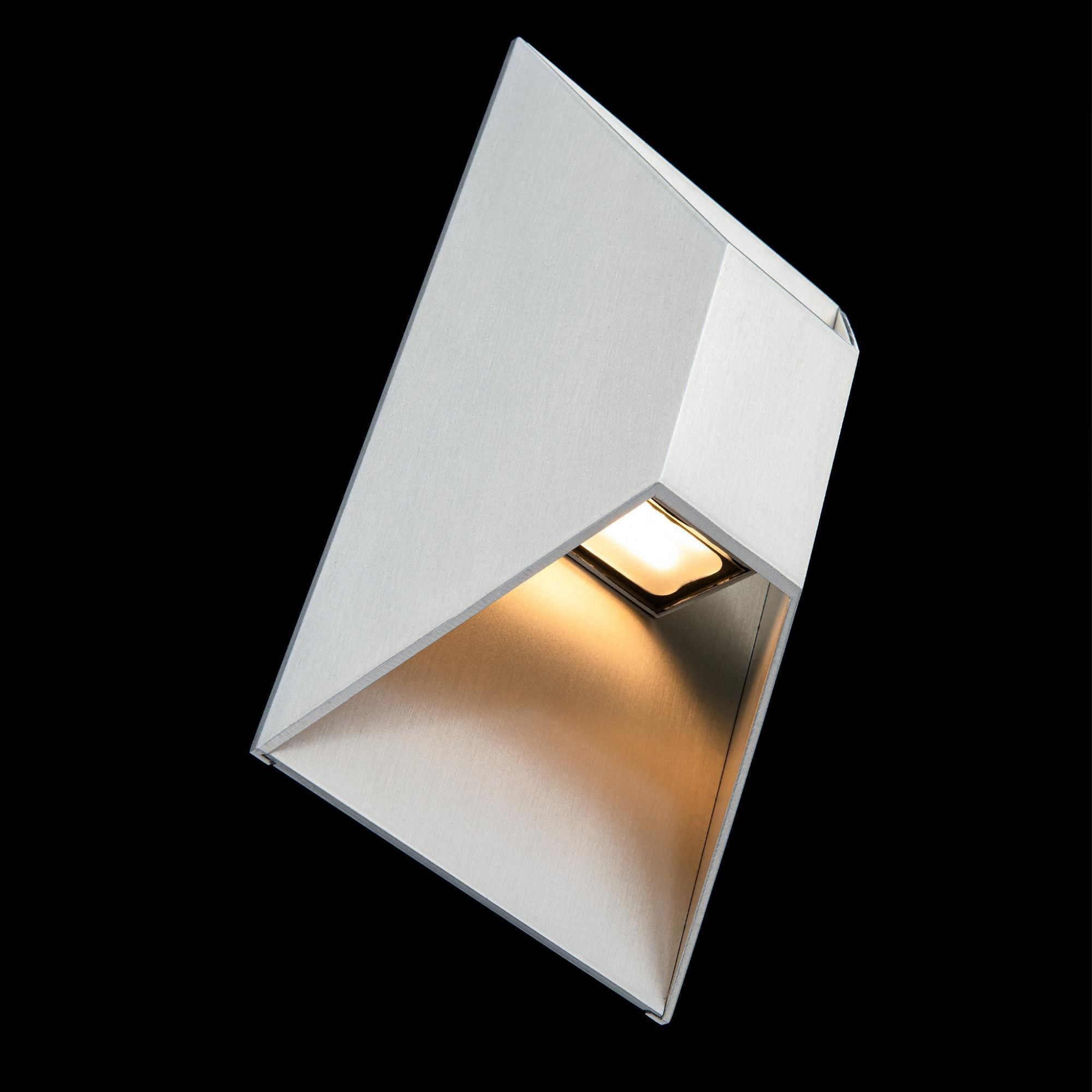 Maglev 10in LED Indoor or Outdoor Wall Light 3-CCT 3000K-3500K-4000K Set to 3500K in Brushed Aluminum