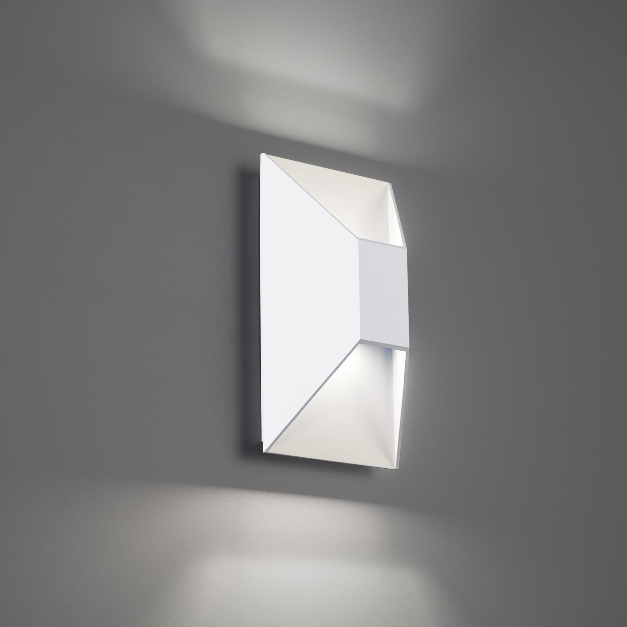 Maglev 10in LED Indoor or Outdoor Wall Light 3-CCT 3000K-3500K-4000K Set to 3500K in White