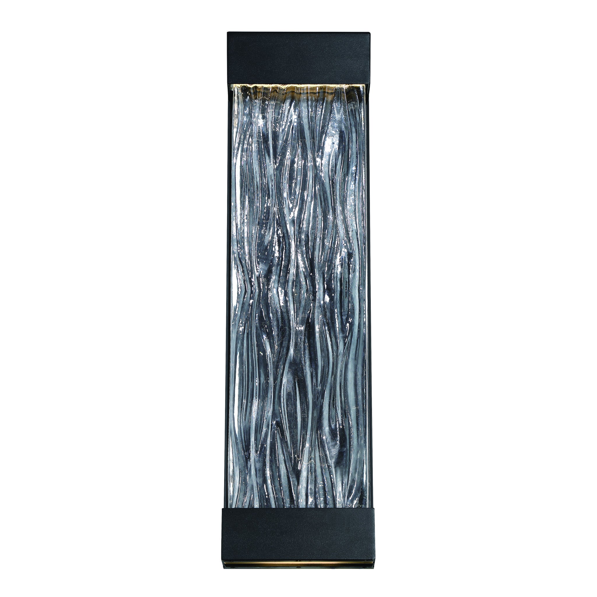 Modern Forms WS-W37916-BK 3000K 39 Watt Fathom LED Outdoor Wall Light in Black