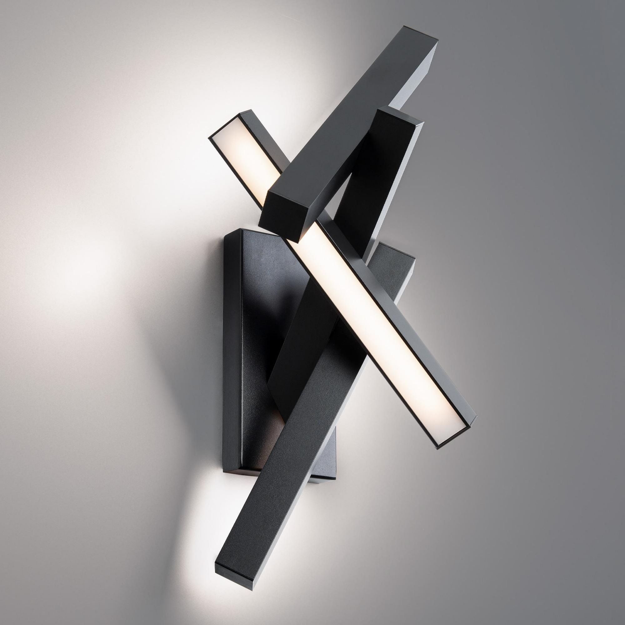 Chaos 24in LED Indoor or Outdoor Wall Sconce 3000K in Black