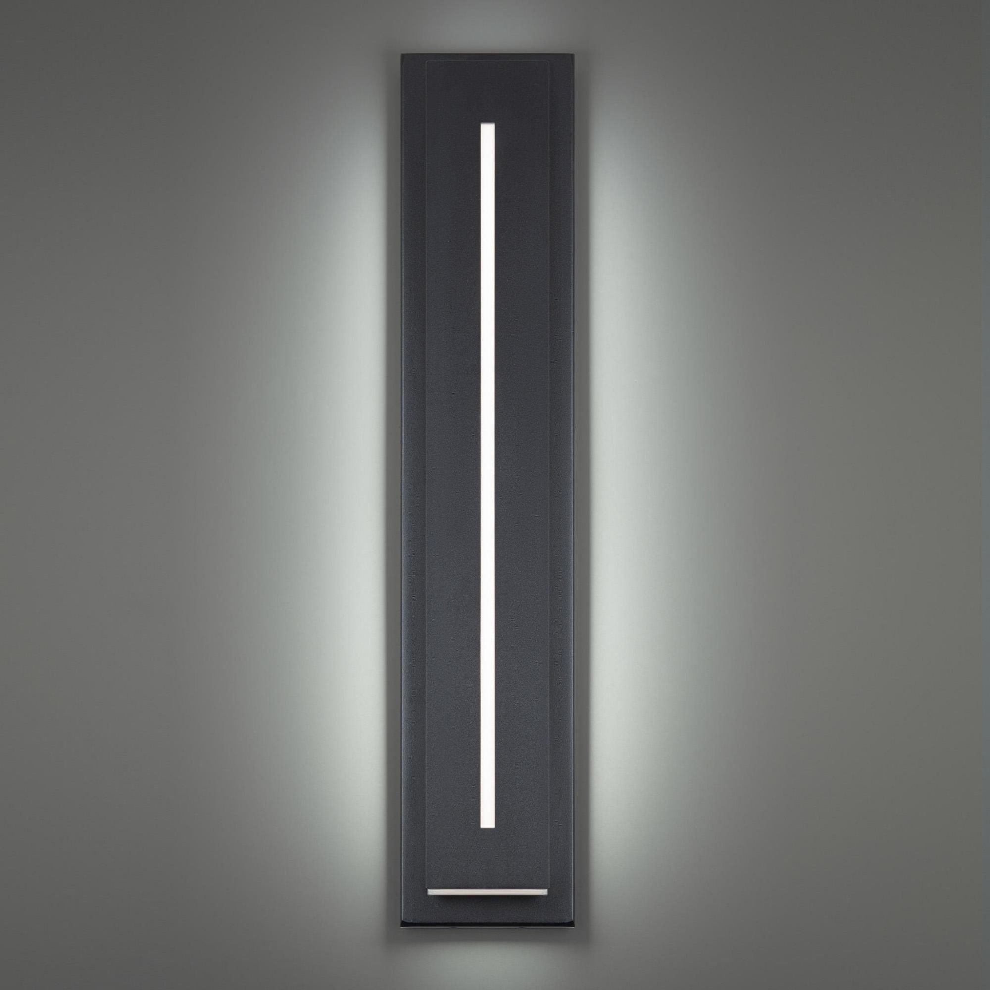 Midnight 36in LED Indoor or Outdoor Wall Light 3-CCT set to 3500K in Black