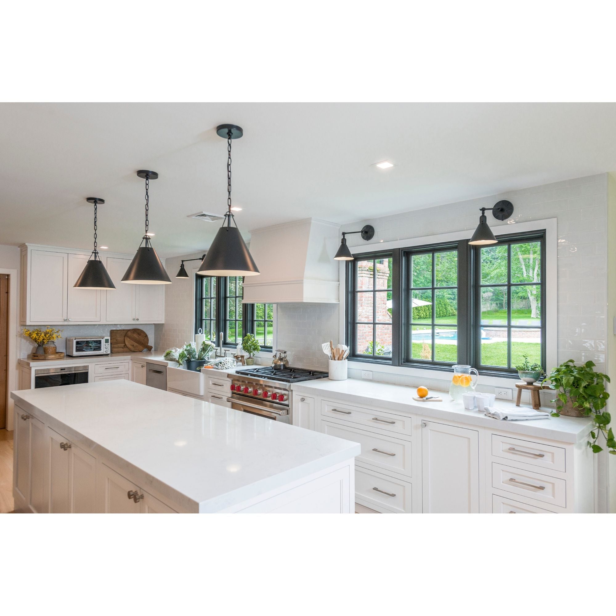 Xavier 1 Light Matte Black Mini Pendant Steel Shade 12"W x 12"H x 12"D