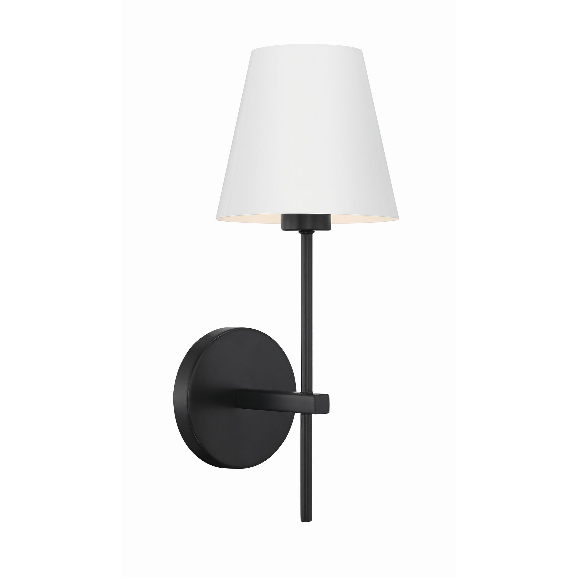 Xavier 6'' Matte Black Sconce Black 6"W x 15"H x 7"D