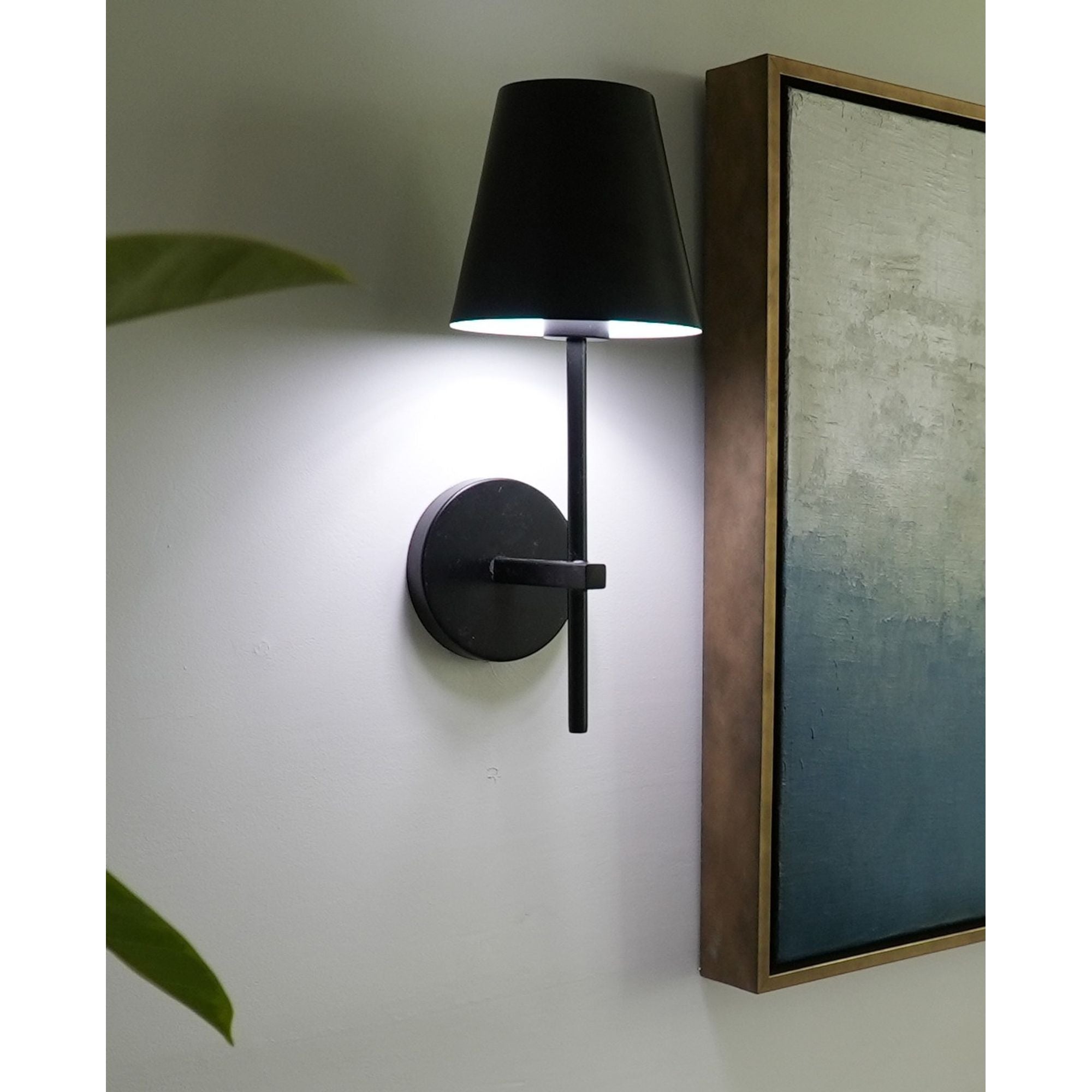 Xavier 6'' Matte Black Sconce Black 6"W x 15"H x 7"D