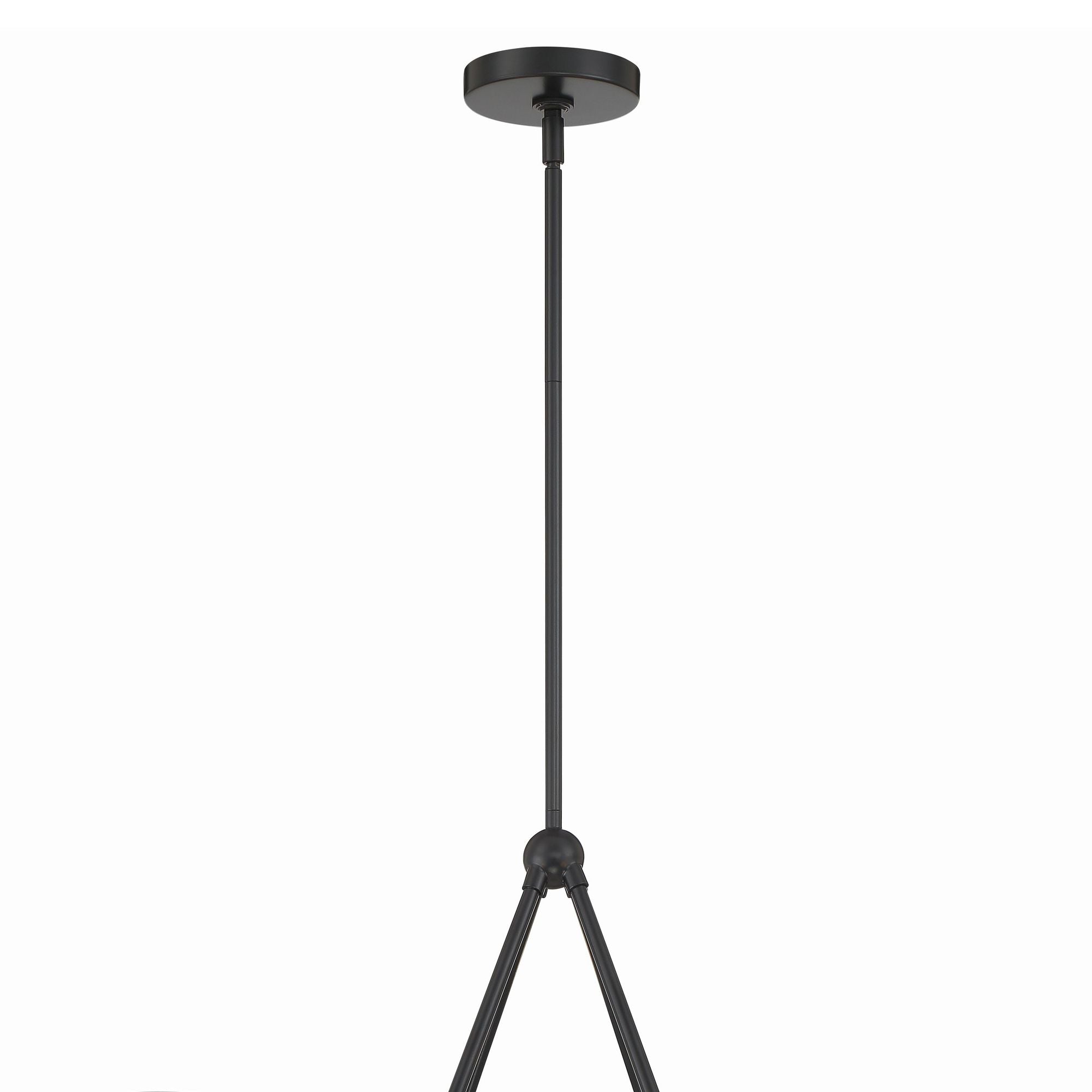 Xavier 4 Light Matte Black Chandelier Steel Shade 31.75"W x 17"H x 31.75"D