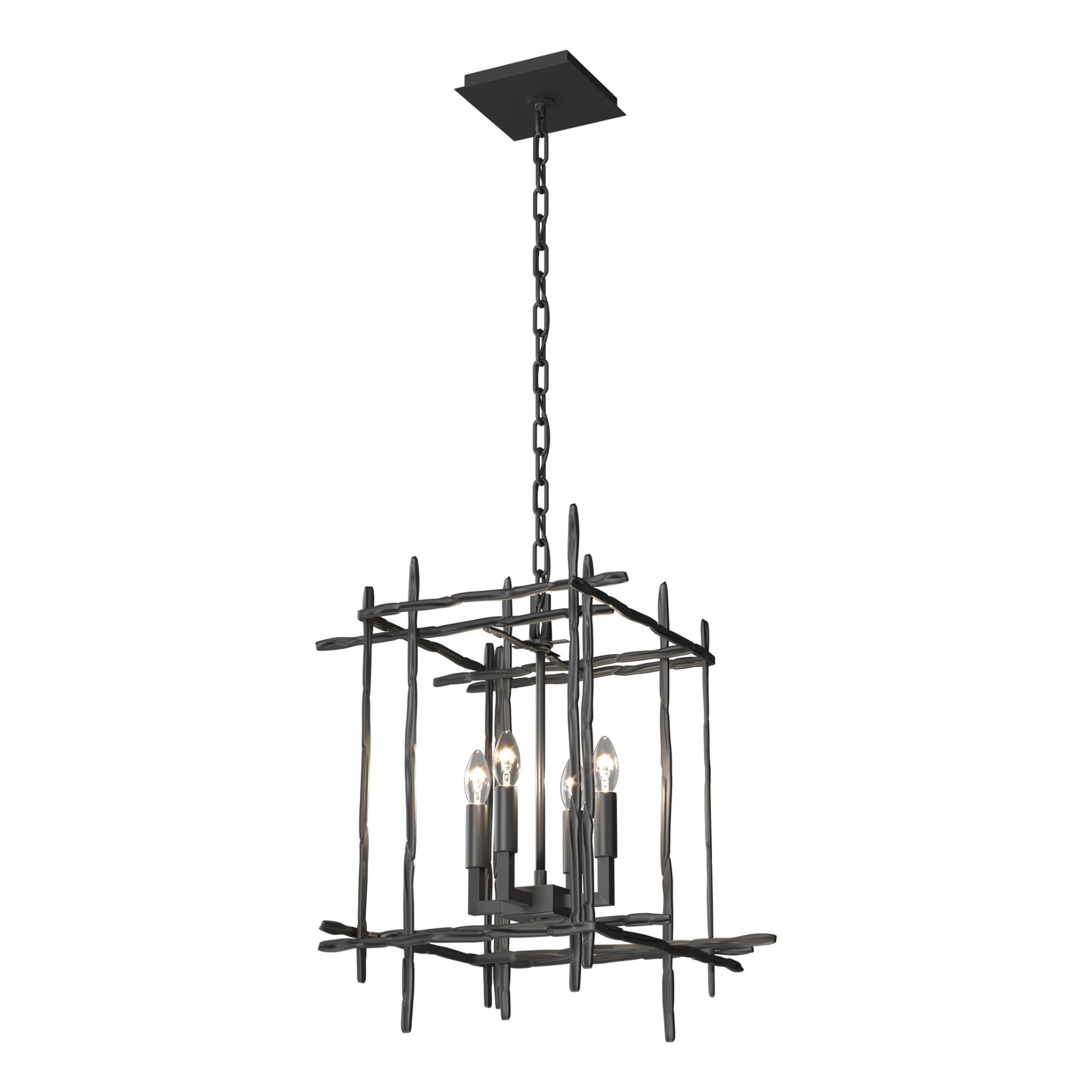 Tura 4-Light Small Chandelier 4-Light in Black