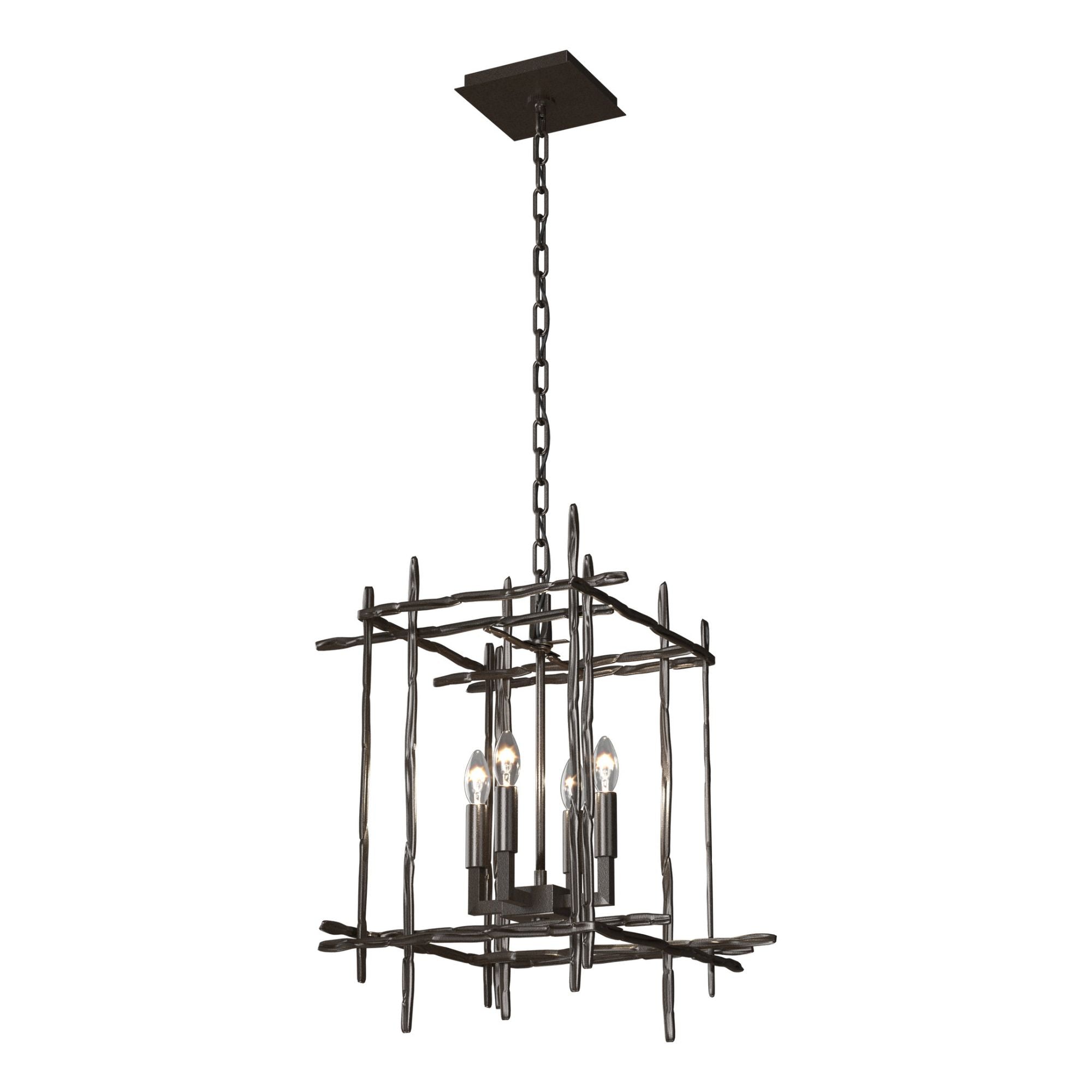 Tura 4-Light Small Chandelier 4-Light in Oil Rubbed Bronze