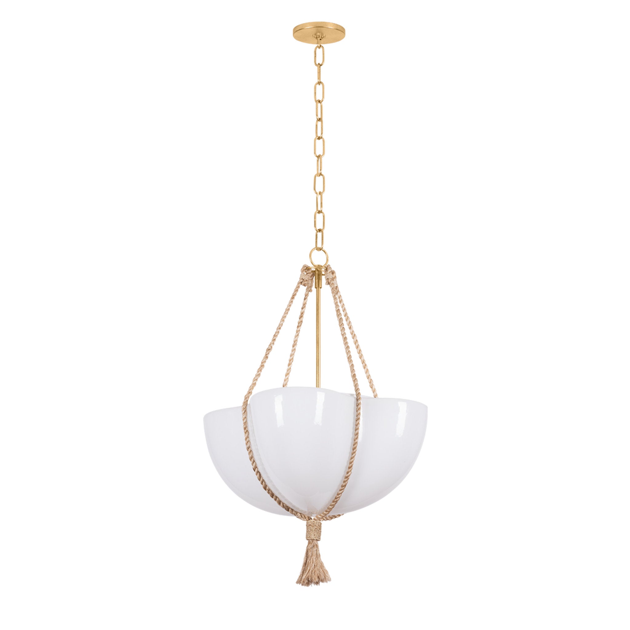 Amberley 1-Light Pendant in Vintage Gold Leaf 20W x 29.5H