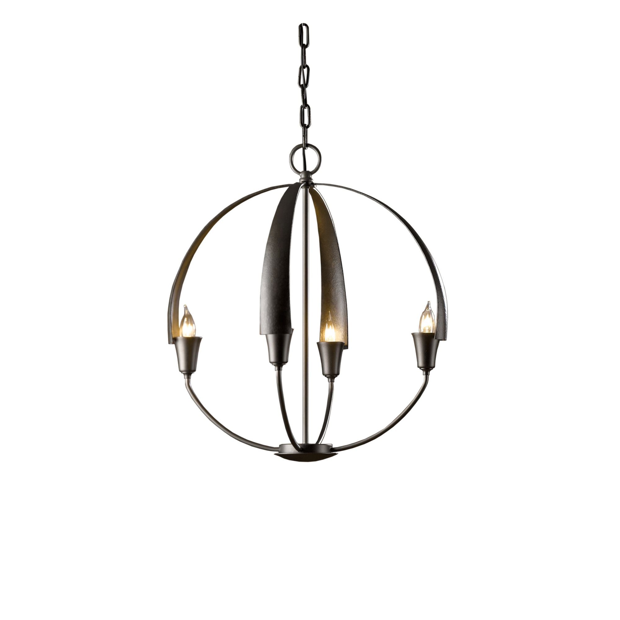 Cirque Small Chandelier 4-Light in Dark Smoke