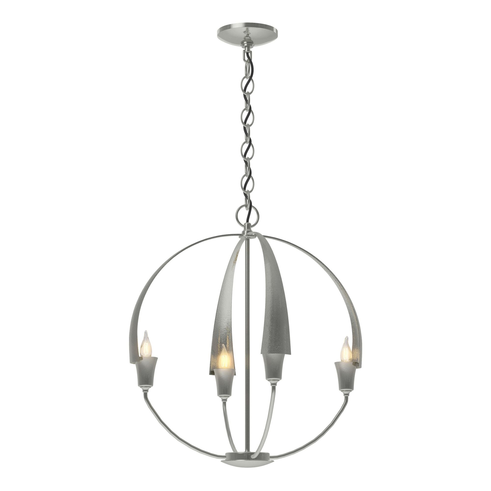 Cirque Small Chandelier 4-Light in Sterling