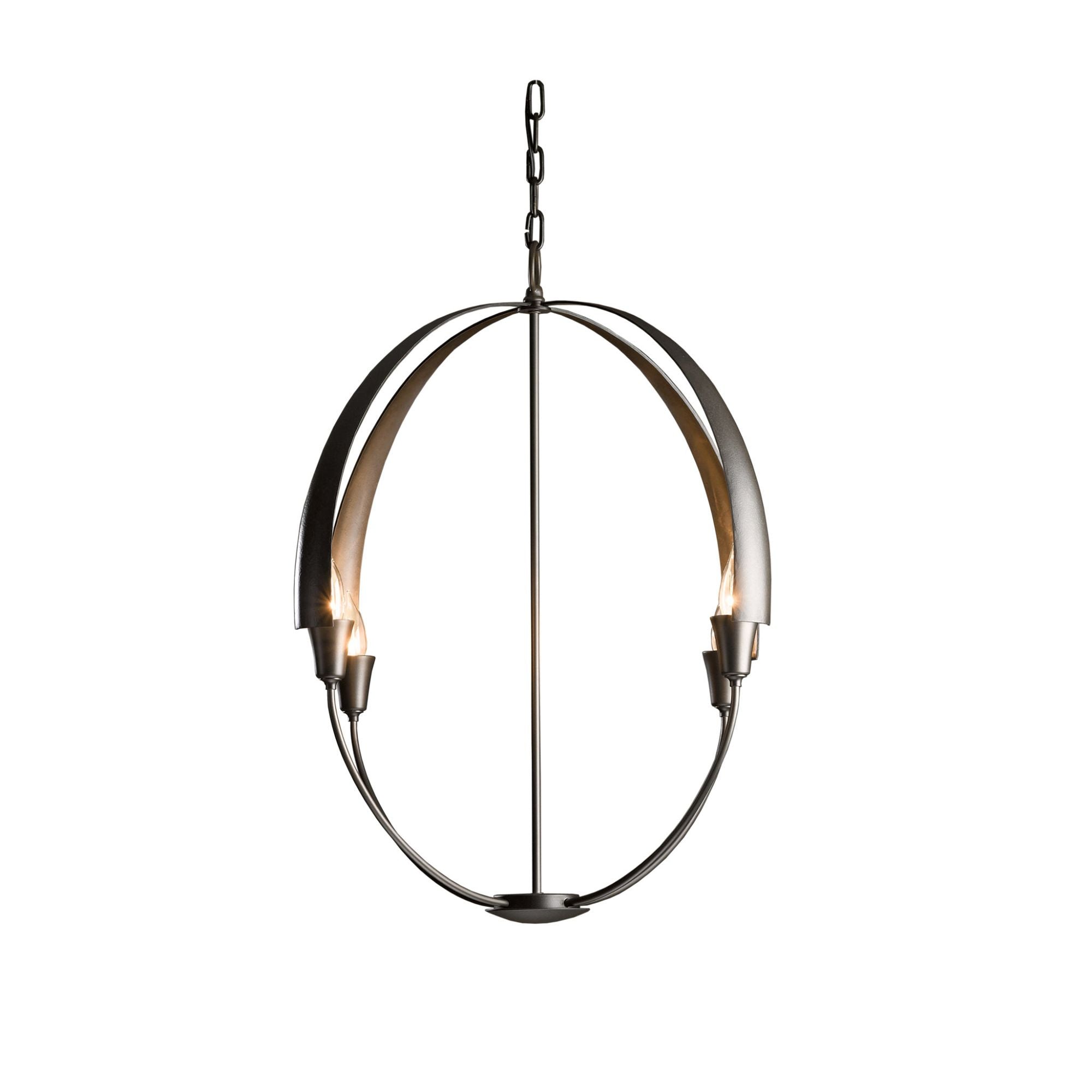 Cirque Large Chandelier 4-Light in Dark Smoke