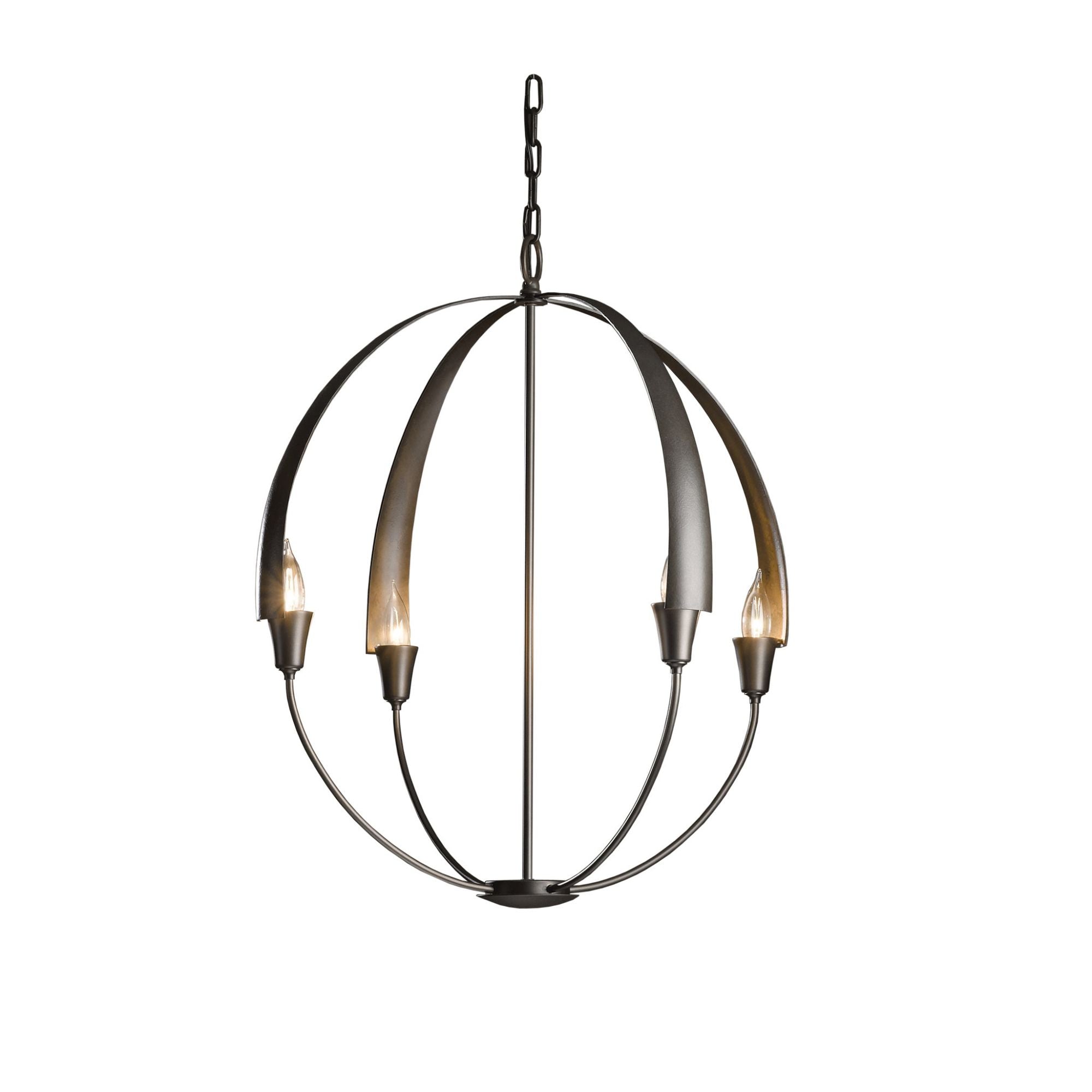 Cirque Large Chandelier 4-Light in Dark Smoke
