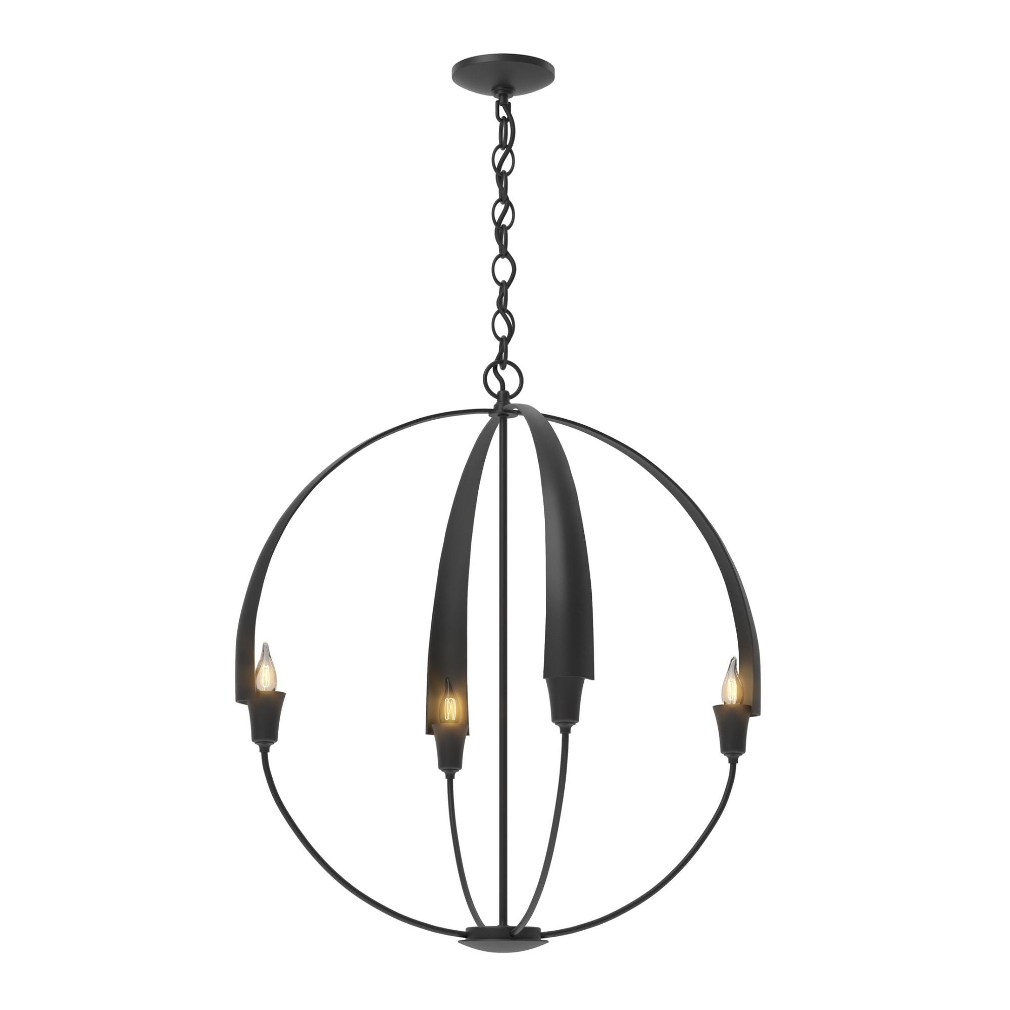 Cirque Large Chandelier 4-Light in Black
