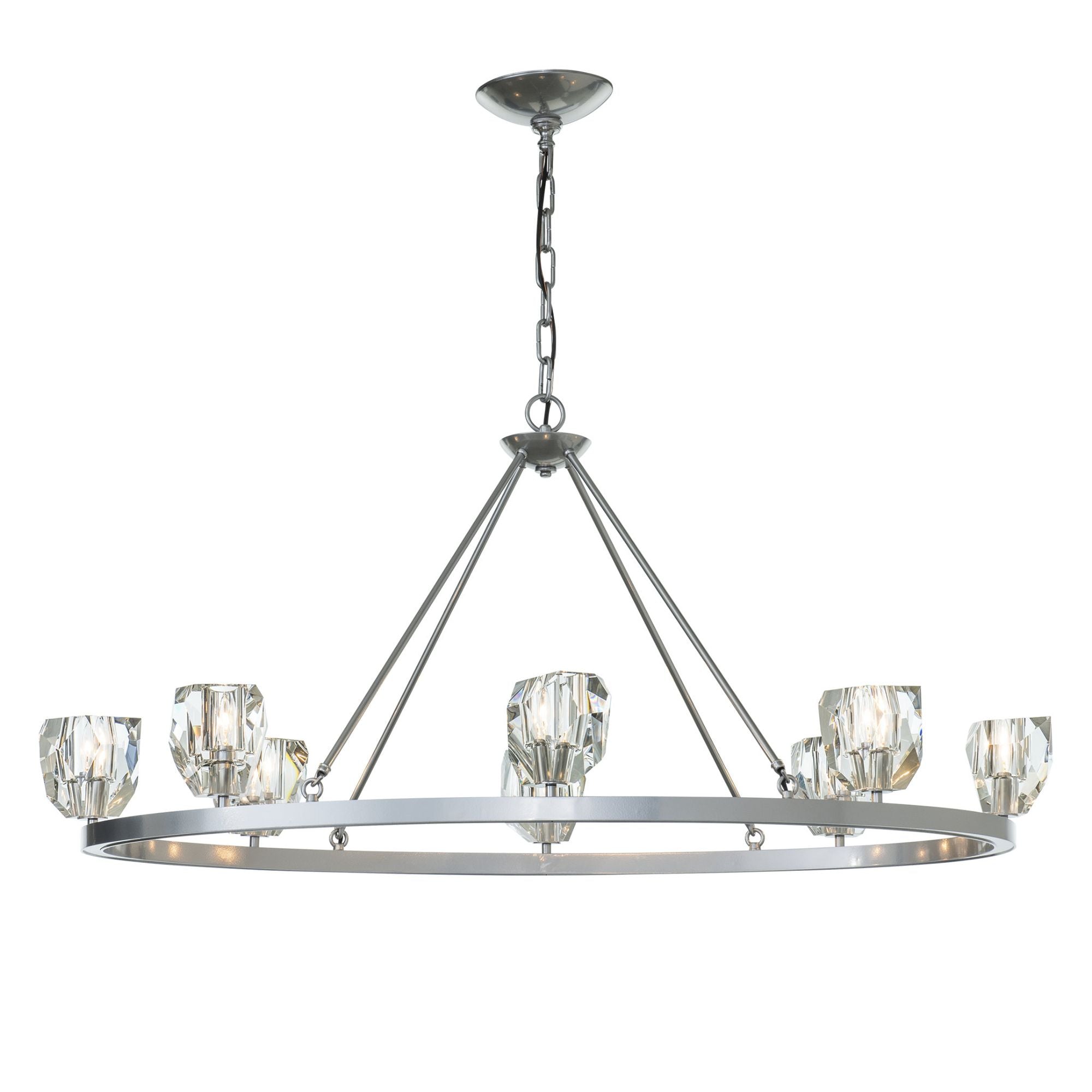Gatsby 8-Light Chandelier 8-Light Crystal in Sterling