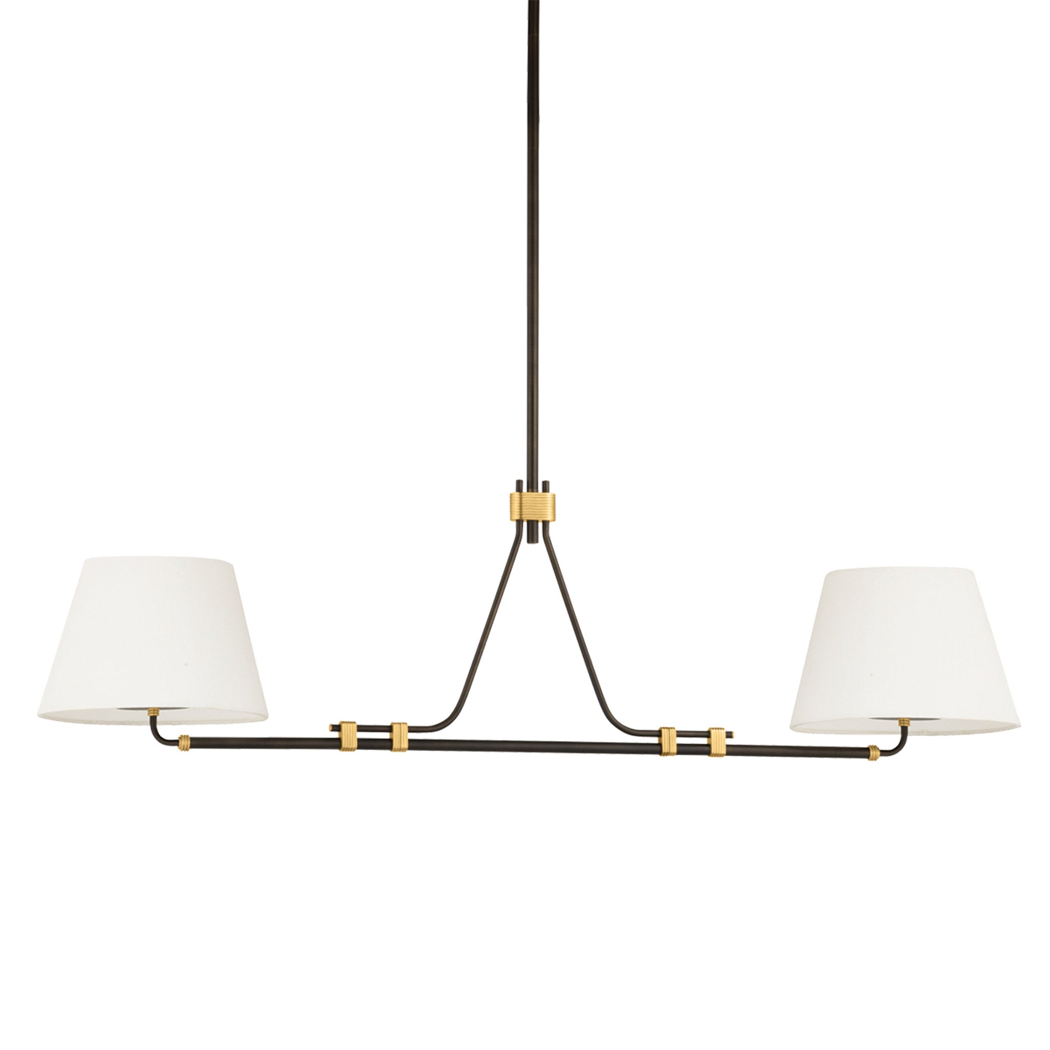 Crown Heights 2-Light Linear in Aged Brass 52L x 12W x 16.25H