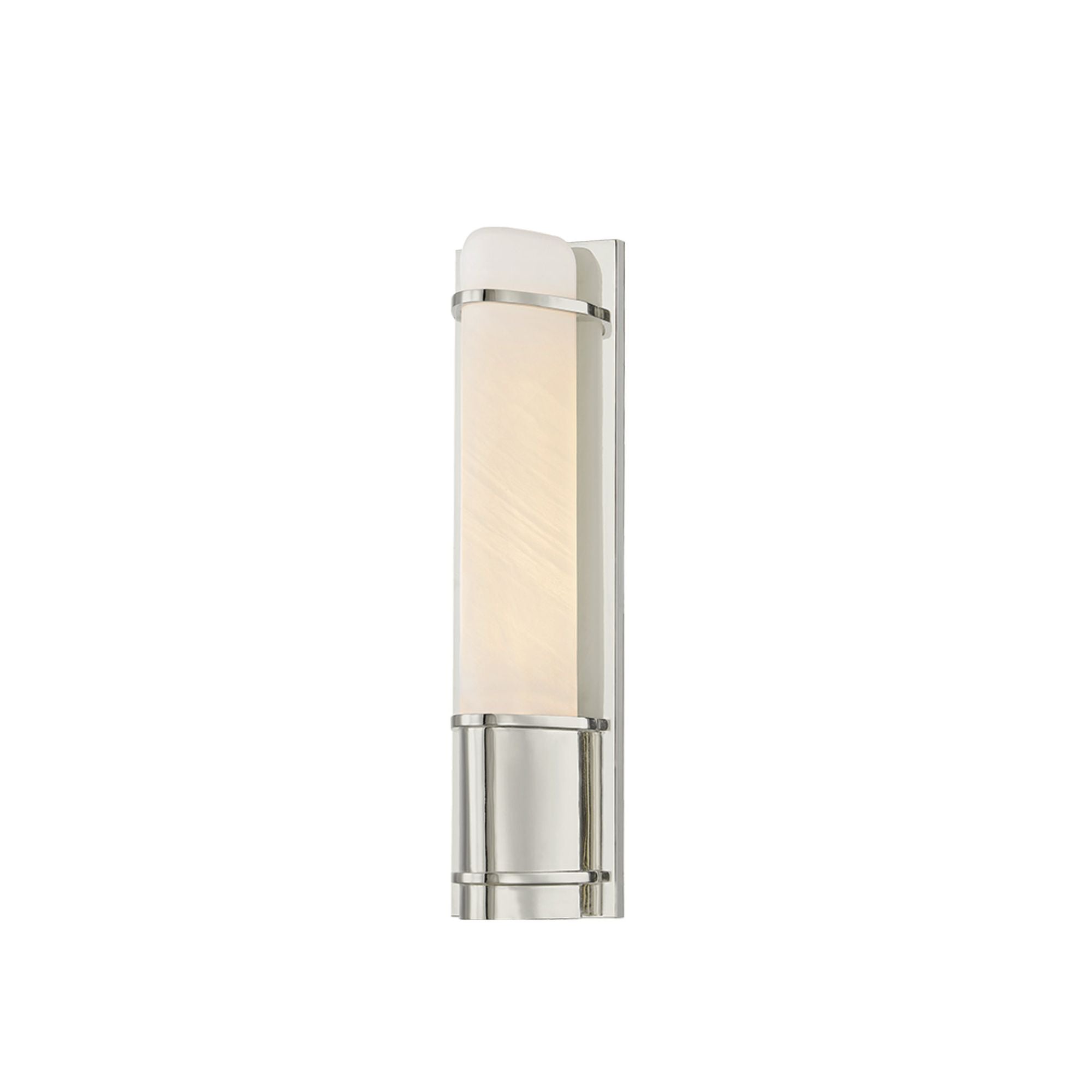 Tottenville 1-Light Wall Sconce in  Polished Nickel 4.25L x 4.25W x 16.25H