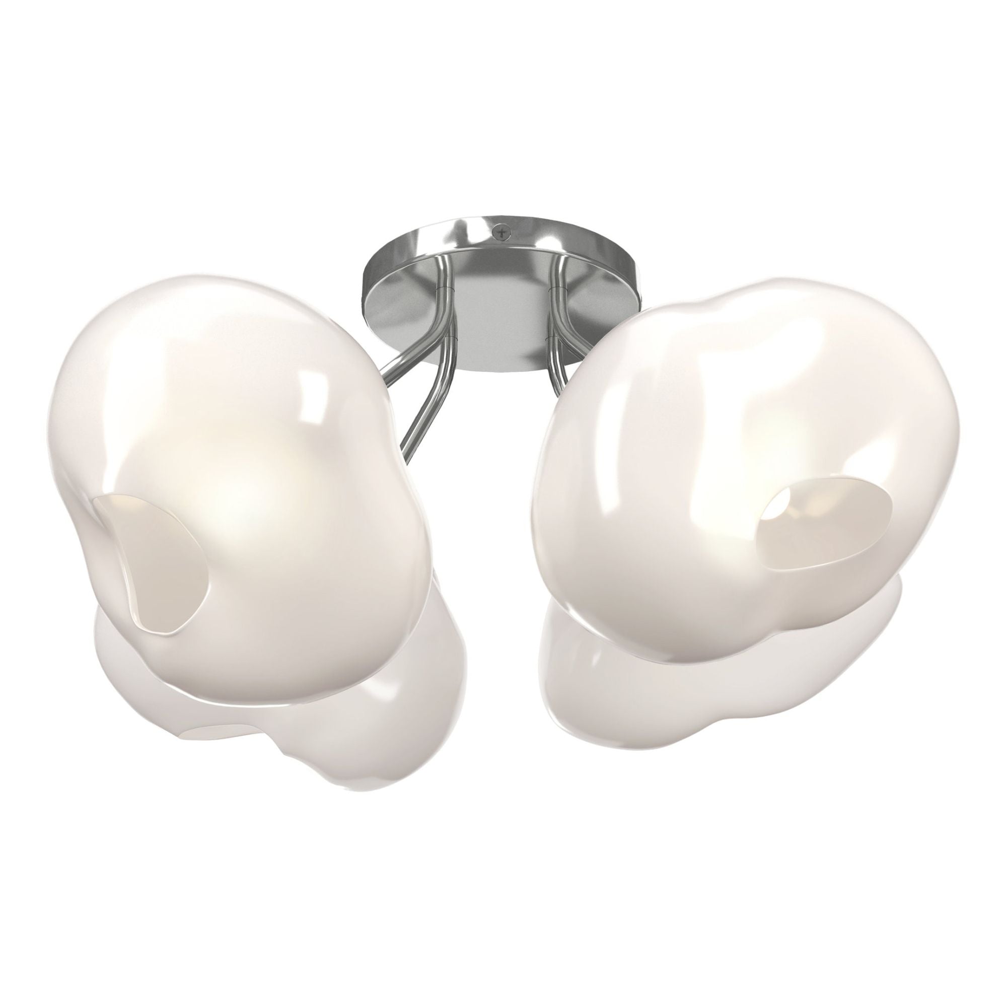 Ume 4-Light Semi-Flush 4-Light Frosted Glass (FD) in Sterling