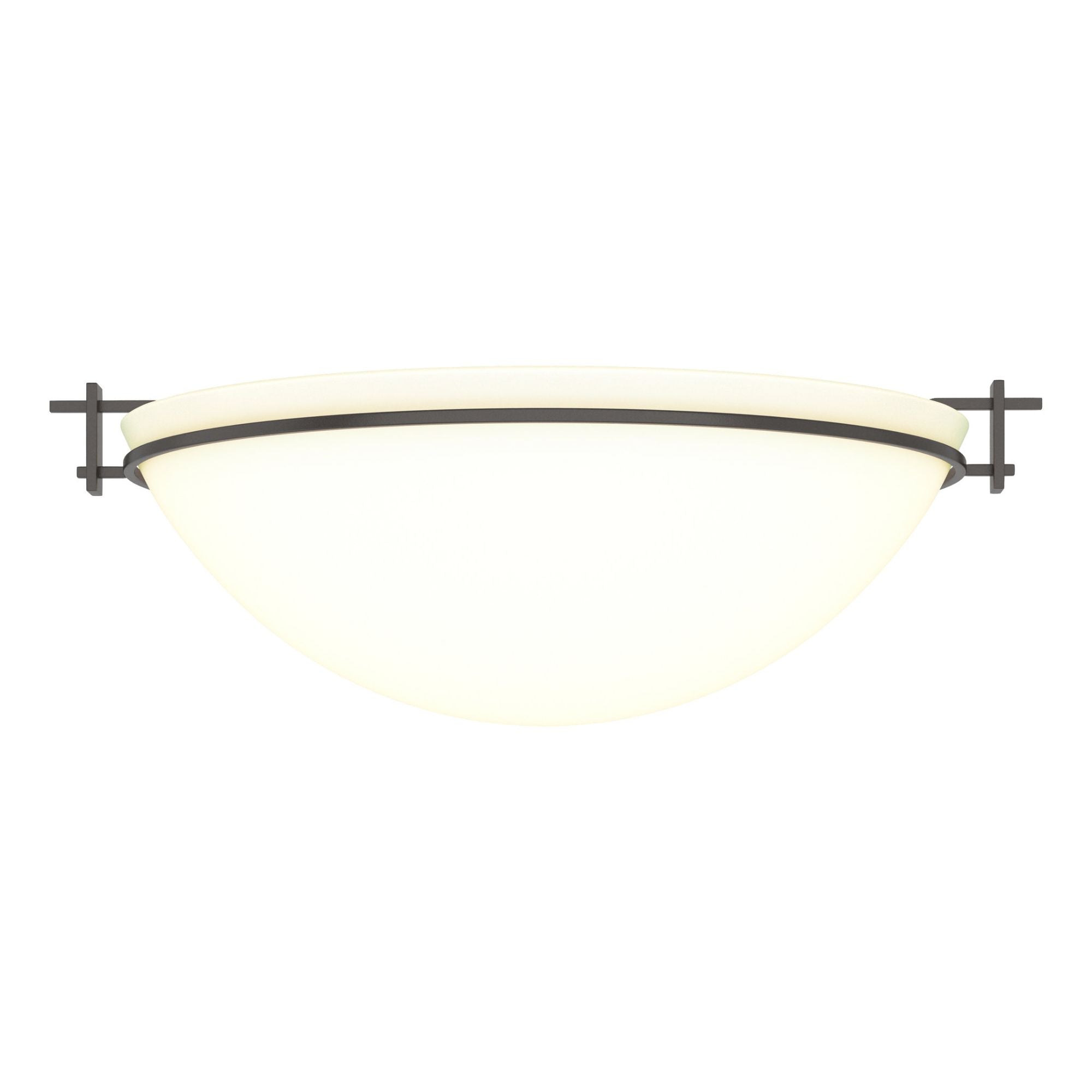 Moonband Large Semi-Flush 3-Light Opal Glass (GG) in Oil Rubbed Bronze