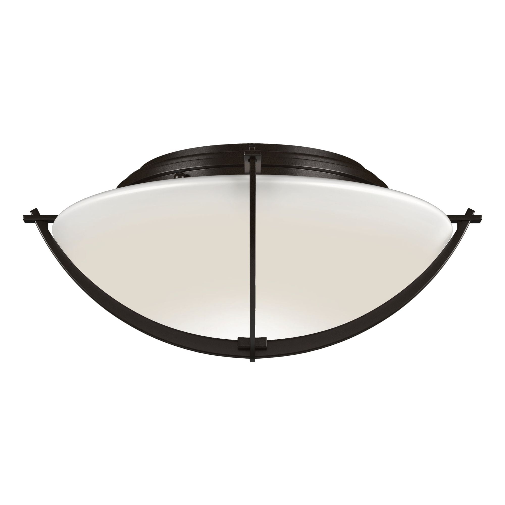 Compass Flush Mount 2-Light Opal Glass (GG) in Oil Rubbed Bronze