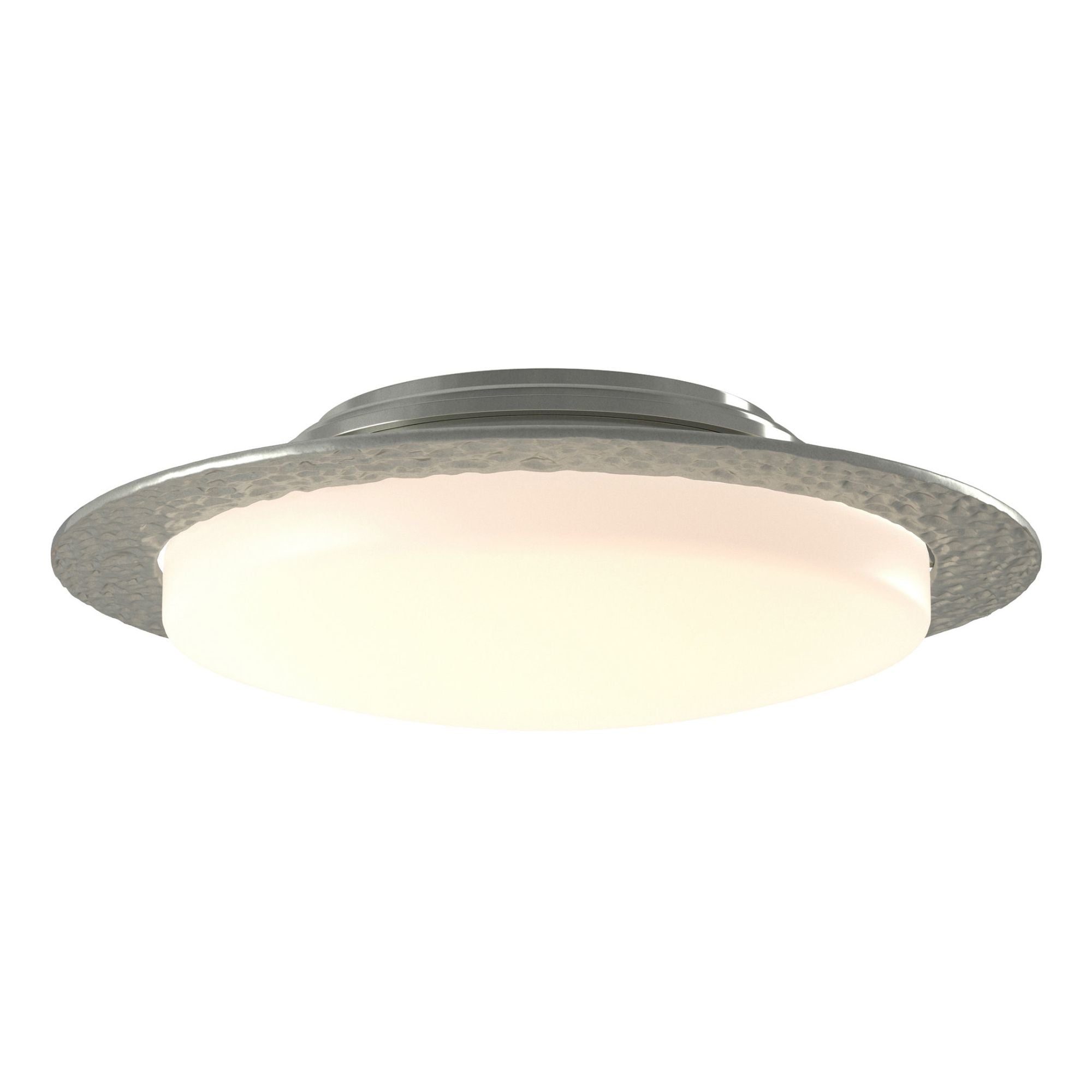 Oceanus Semi-flush 2-Light Opal Glass (GG) in Sterling