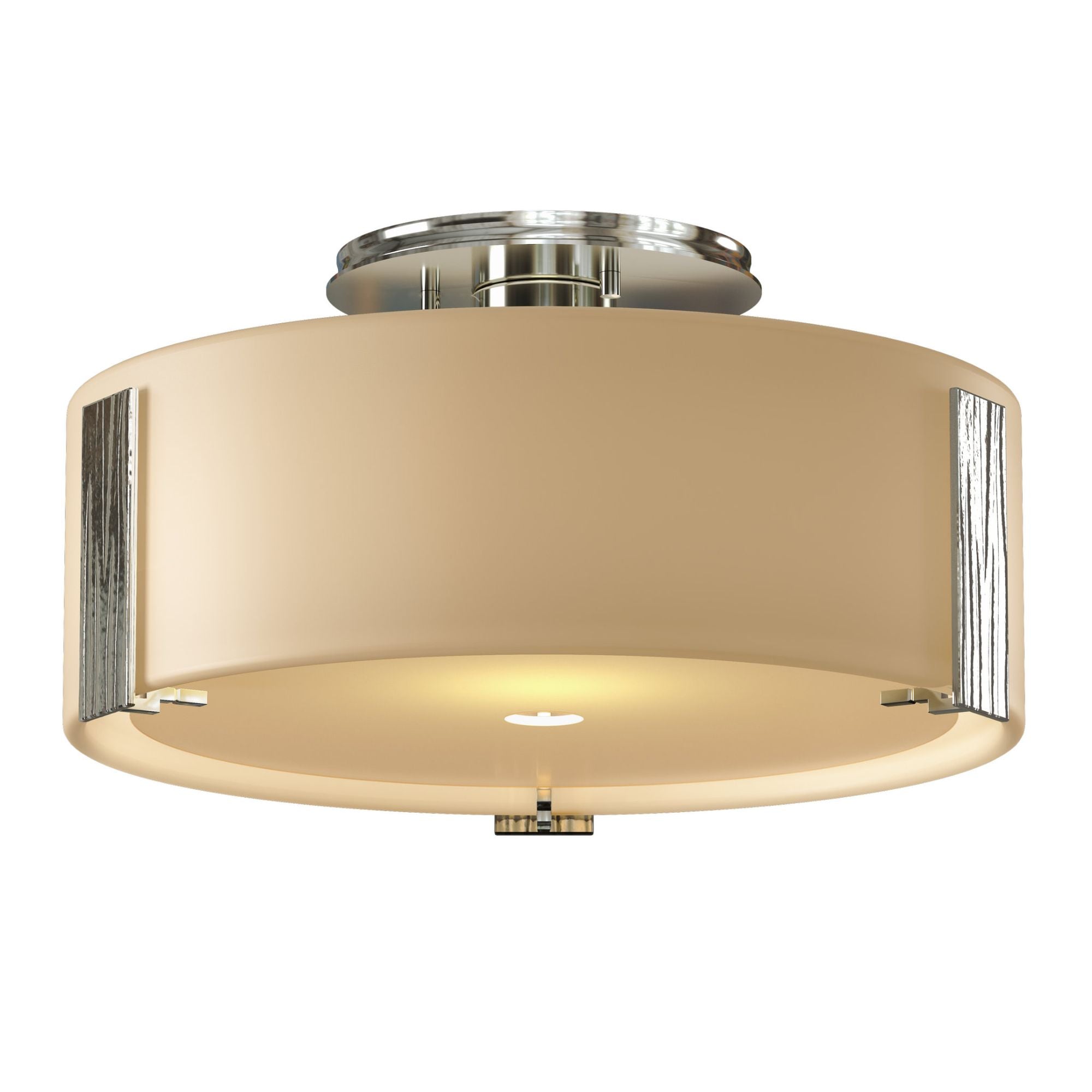 Impressions Semi-Flush 1-Light Opal Glass (GG) in Sterling
