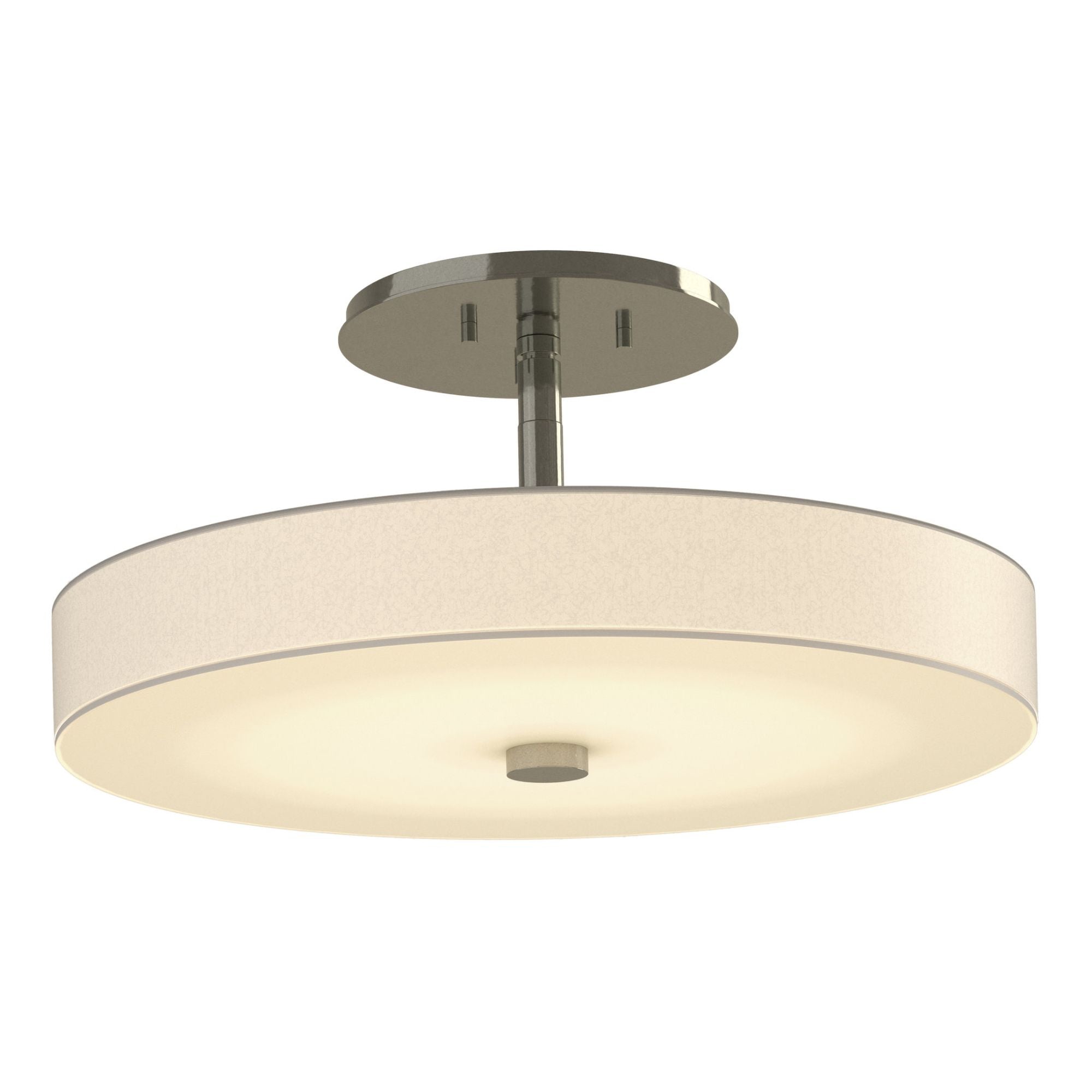 Disq LED Semi-Flush LED Spun Frost (SH) in Sterling