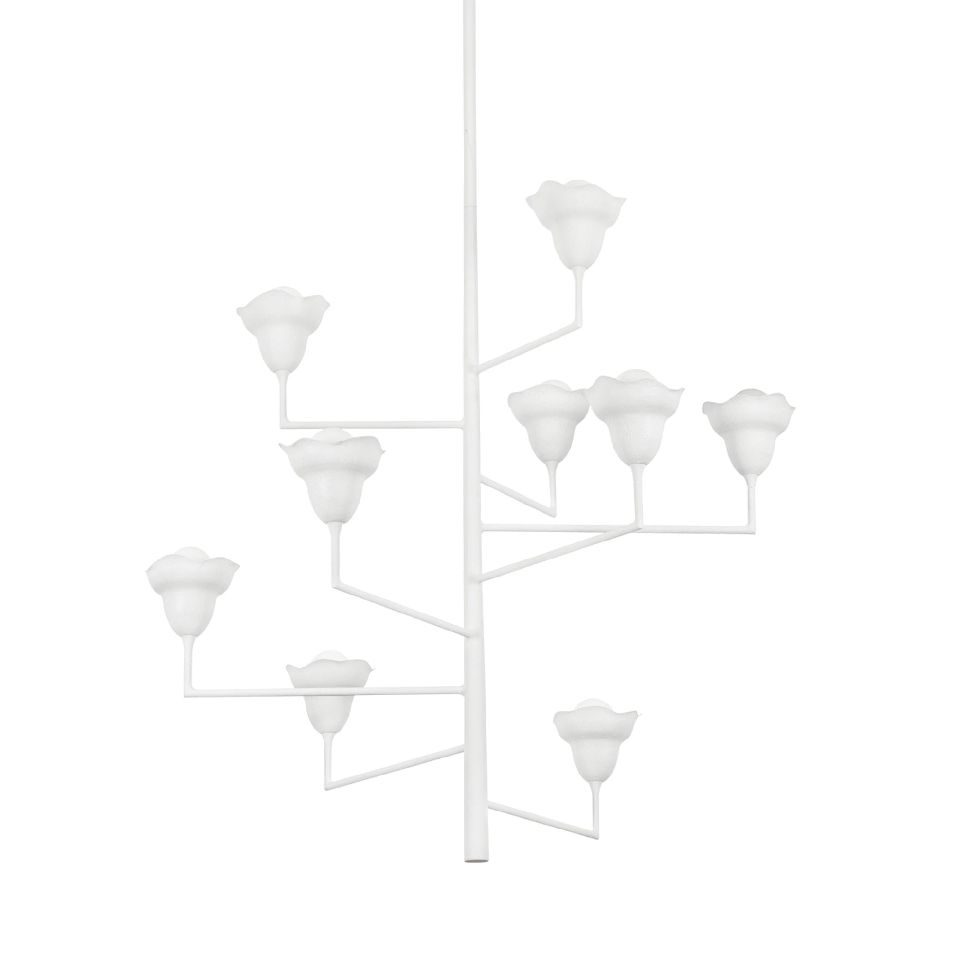Alora 9-Light Chandelier in White Plaster 44W x 44.75H