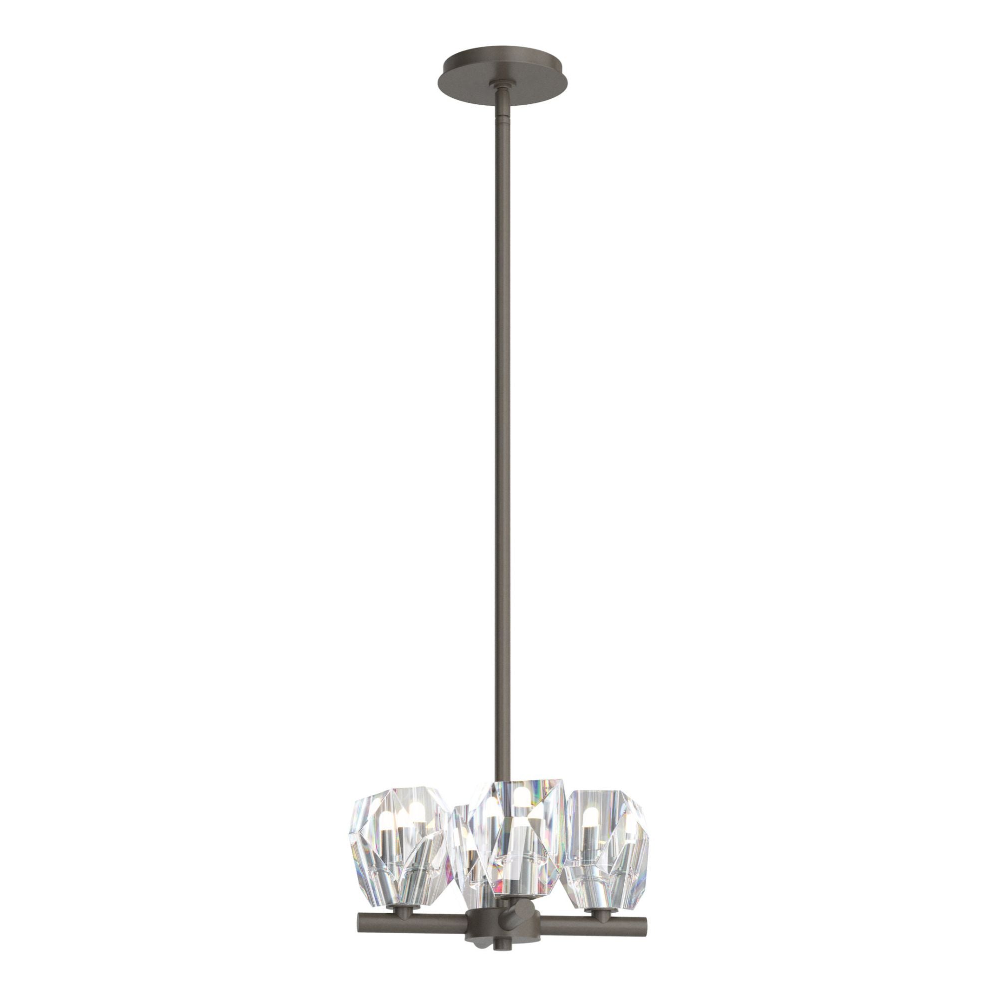 Gatsby 4-Light Semi-Flush/Pendant 4-Light Crystal in Dark Smoke
