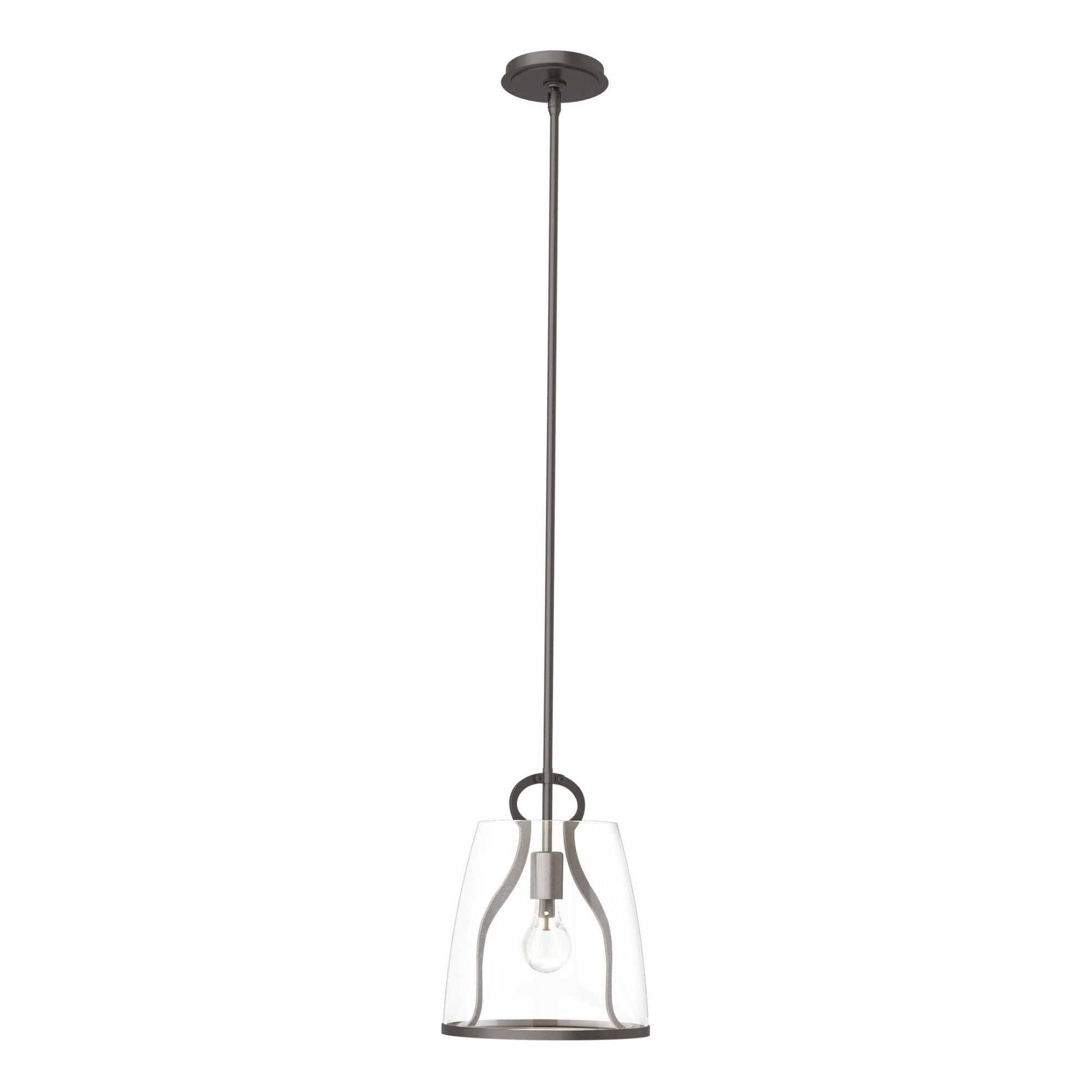 Caliper Pendant 1-Light Clear Glass (ZM) in Oil Rubbed Bronze