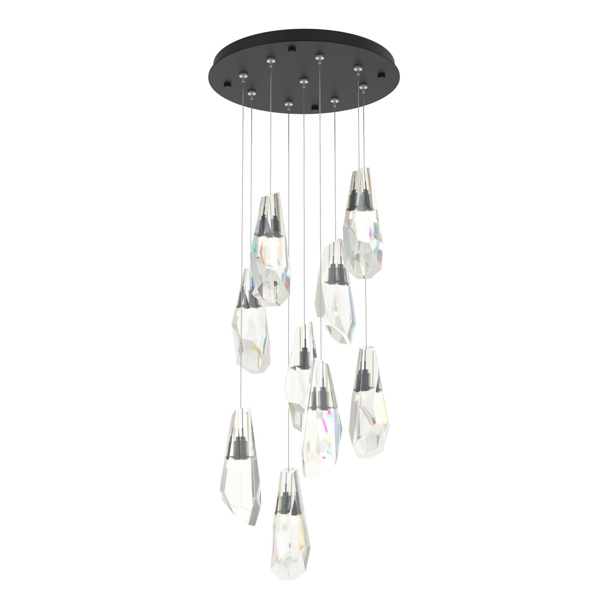 Luma 9-Light Large Crystal Pendant 9-Light Crystal in Black