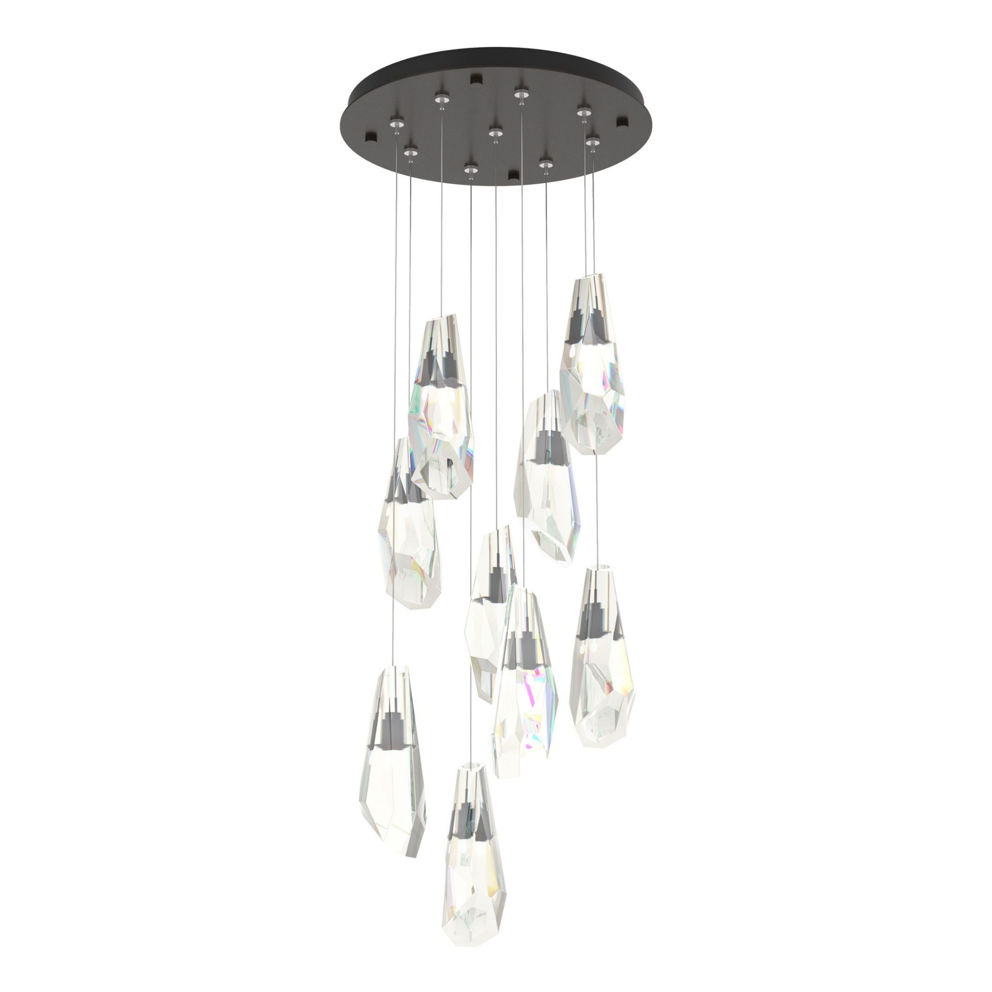 Luma 9-Light Large Crystal Pendant 9-Light Crystal in Oil Rubbed Bronze