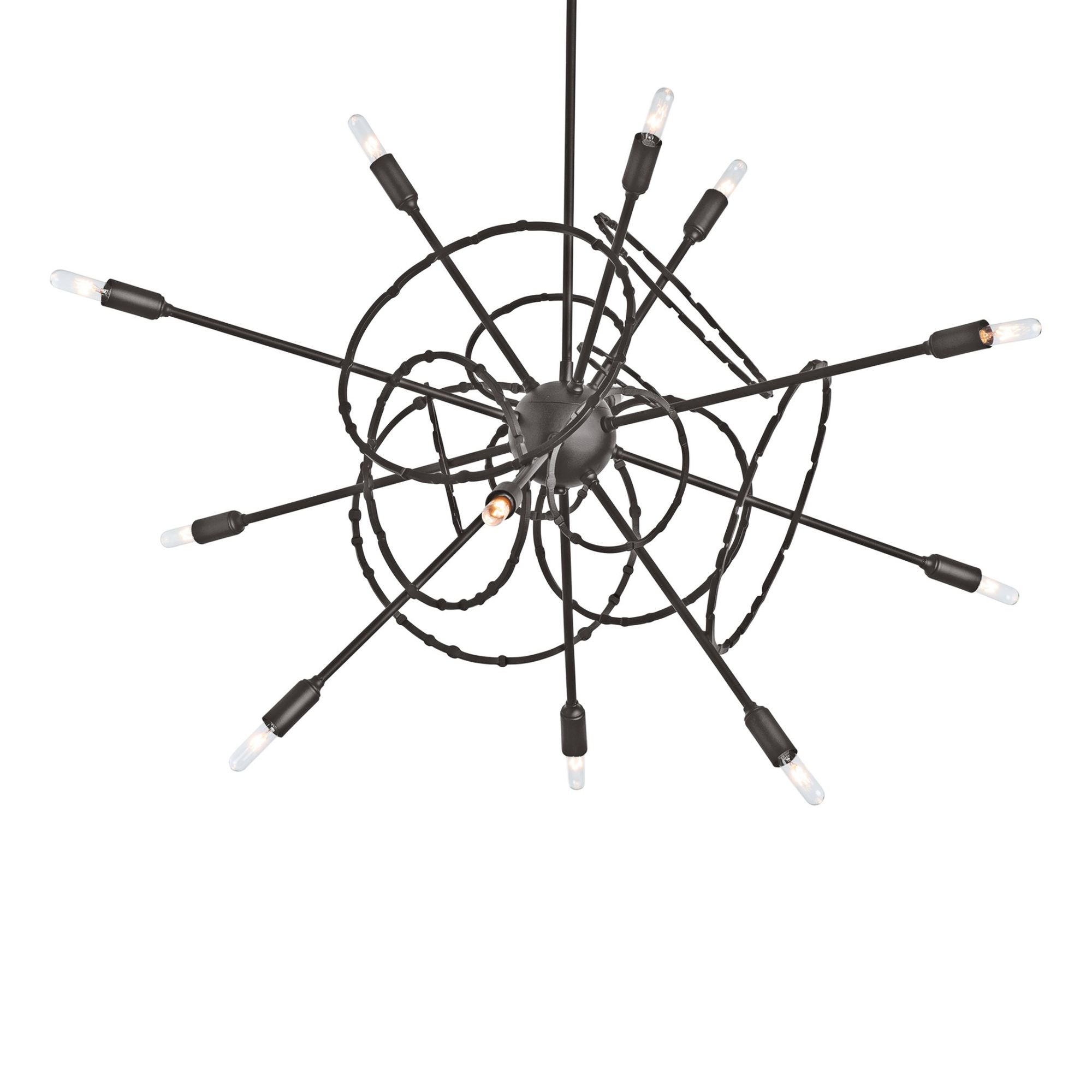 Olympus 12-Light Starburst Pendant 12-Light in Dark Smoke