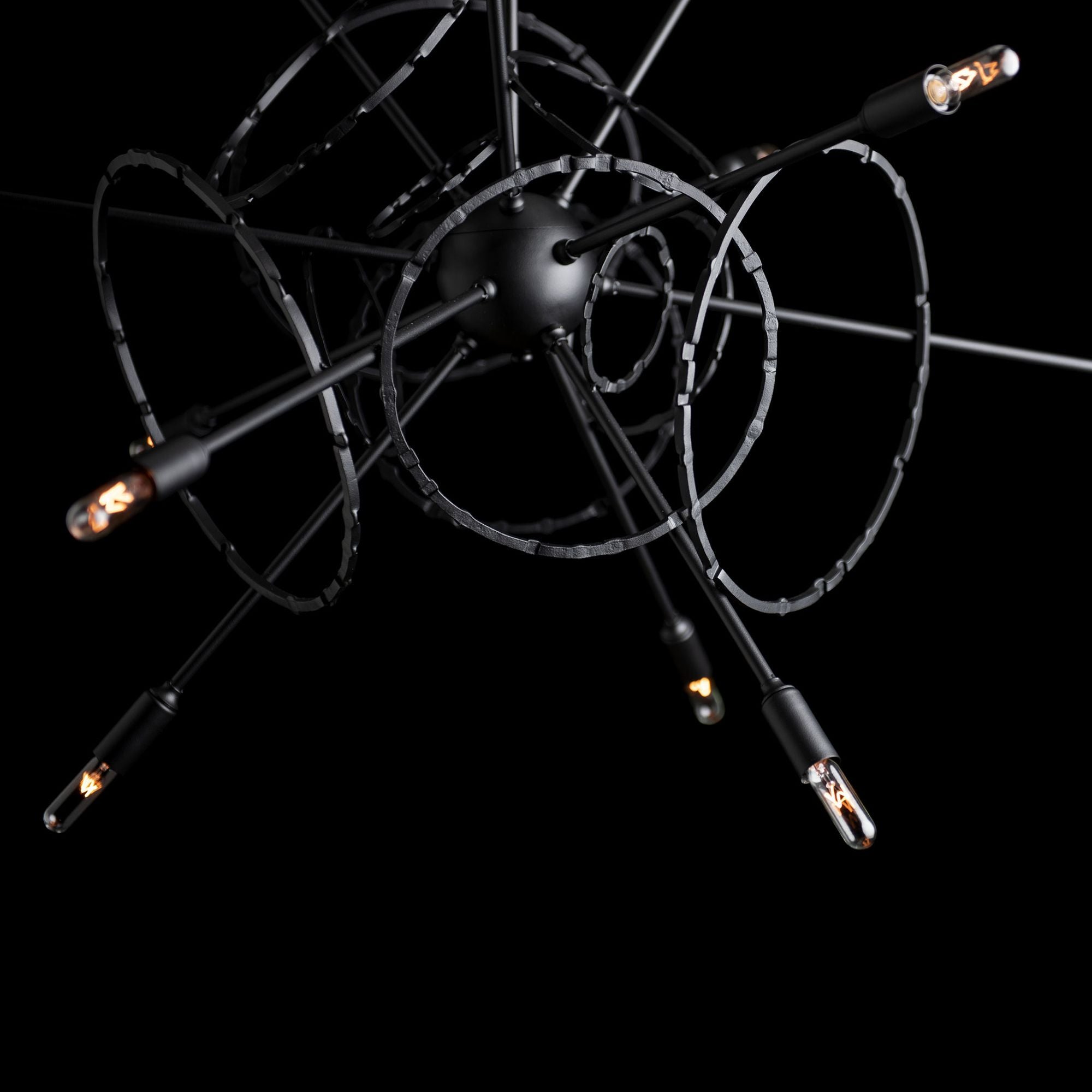 Olympus 12-Light Starburst Pendant 12-Light in Black