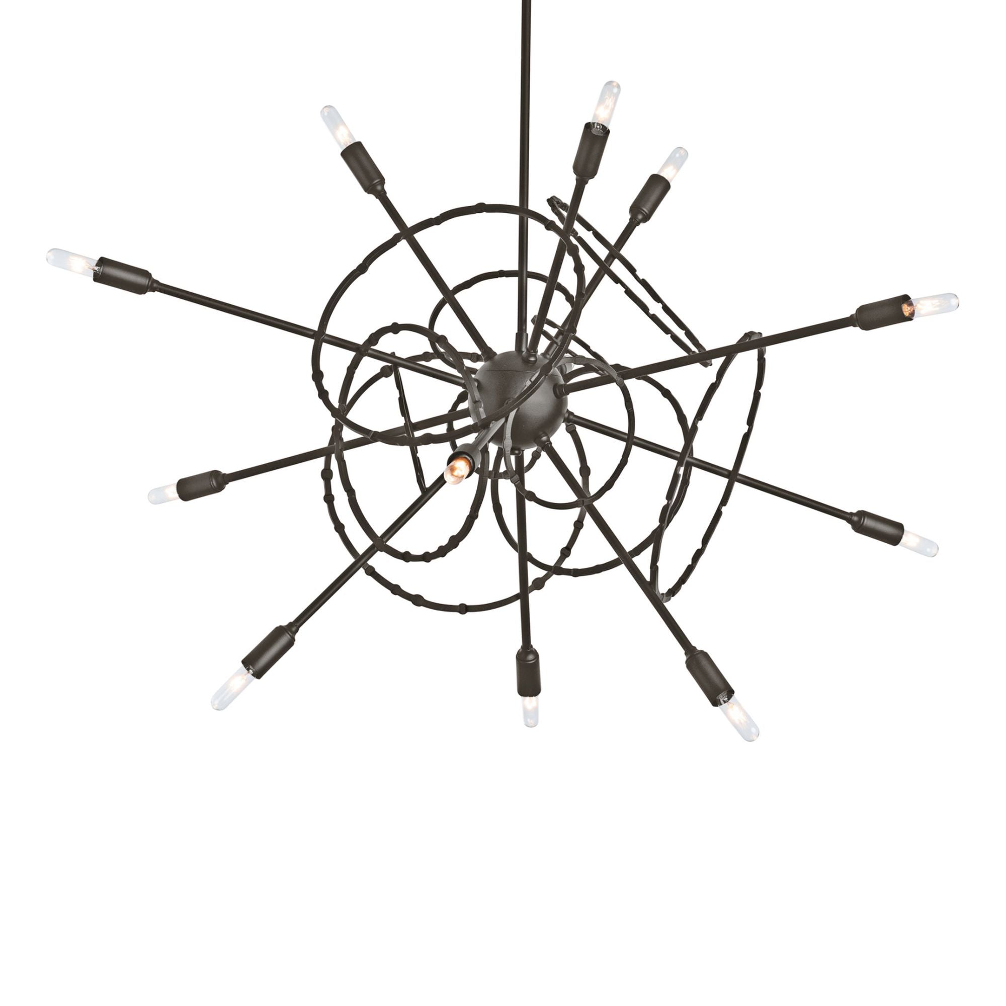 Olympus 12-Light Starburst Pendant 12-Light in Oil Rubbed Bronze