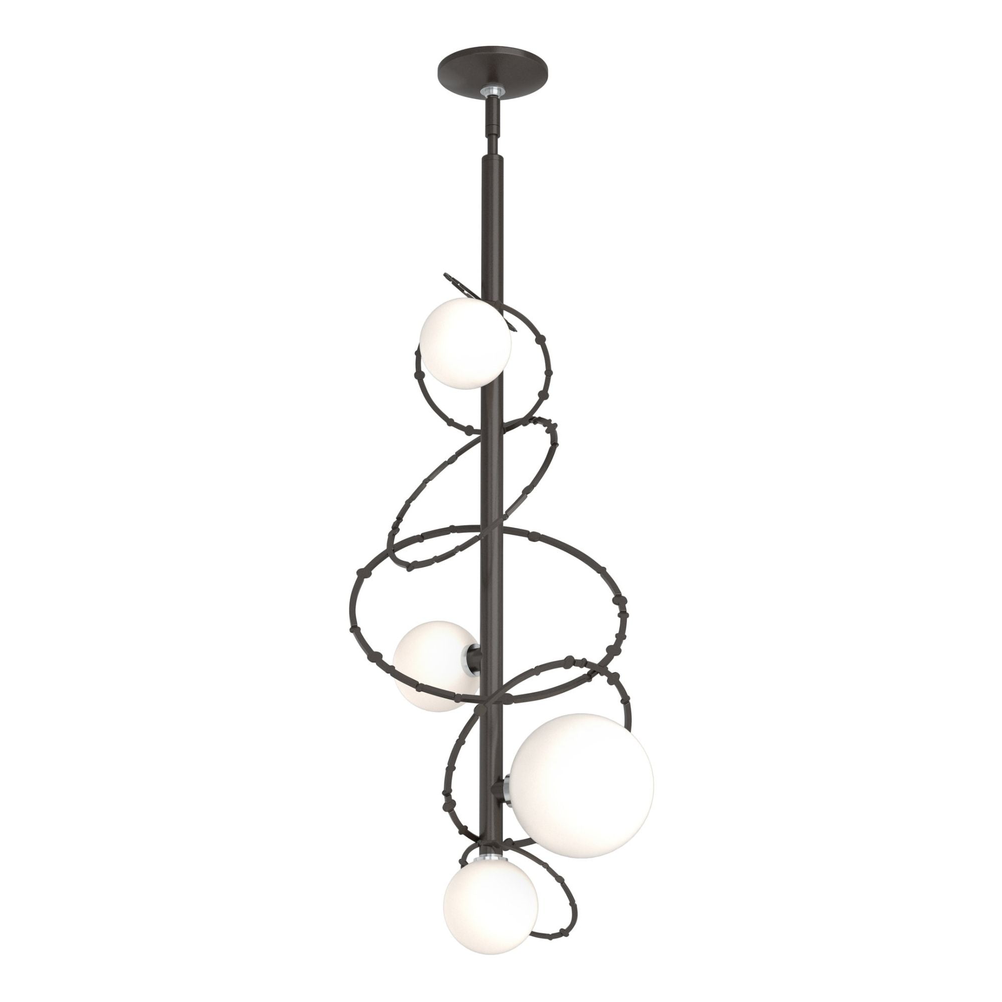 Olympus Vertical Pendant 4-Light Opal Glass (GG) in Oil Rubbed Bronze