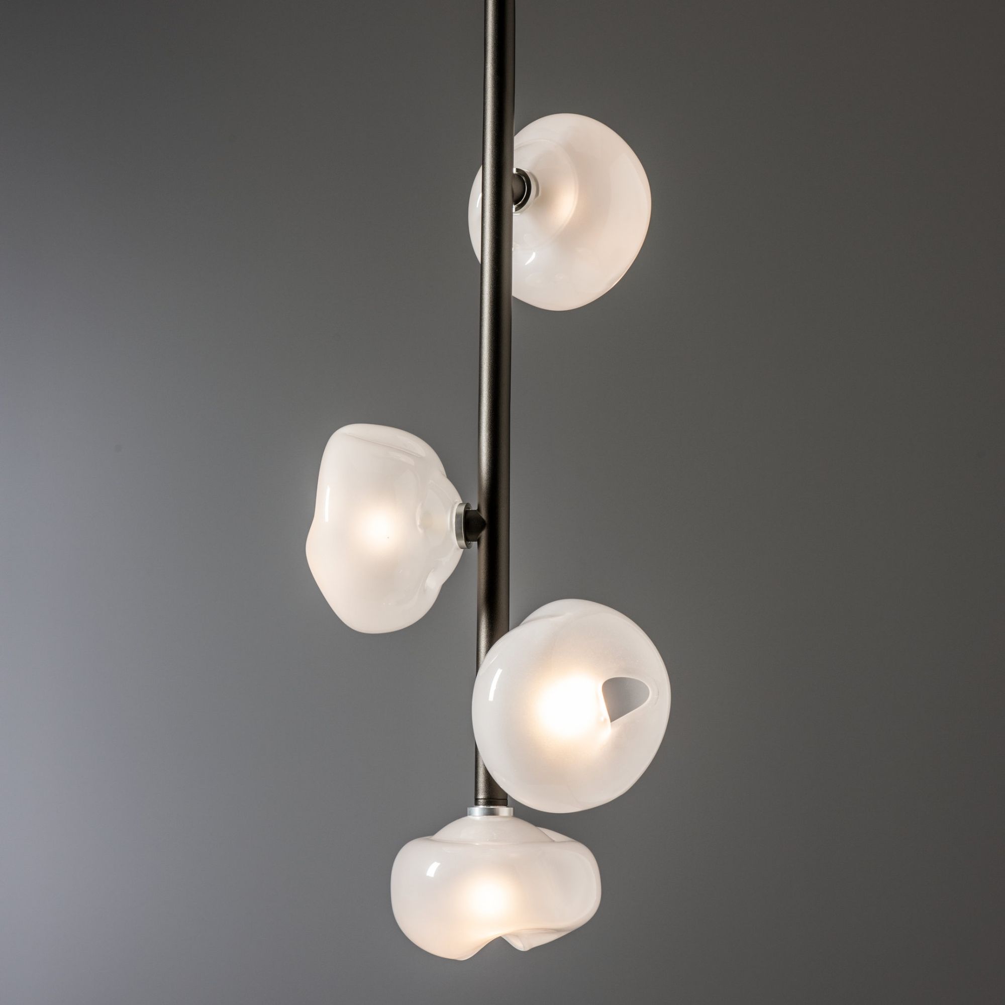 Ume Vertical Pendant 4-Light Frosted Glass (FD) in Oil Rubbed Bronze