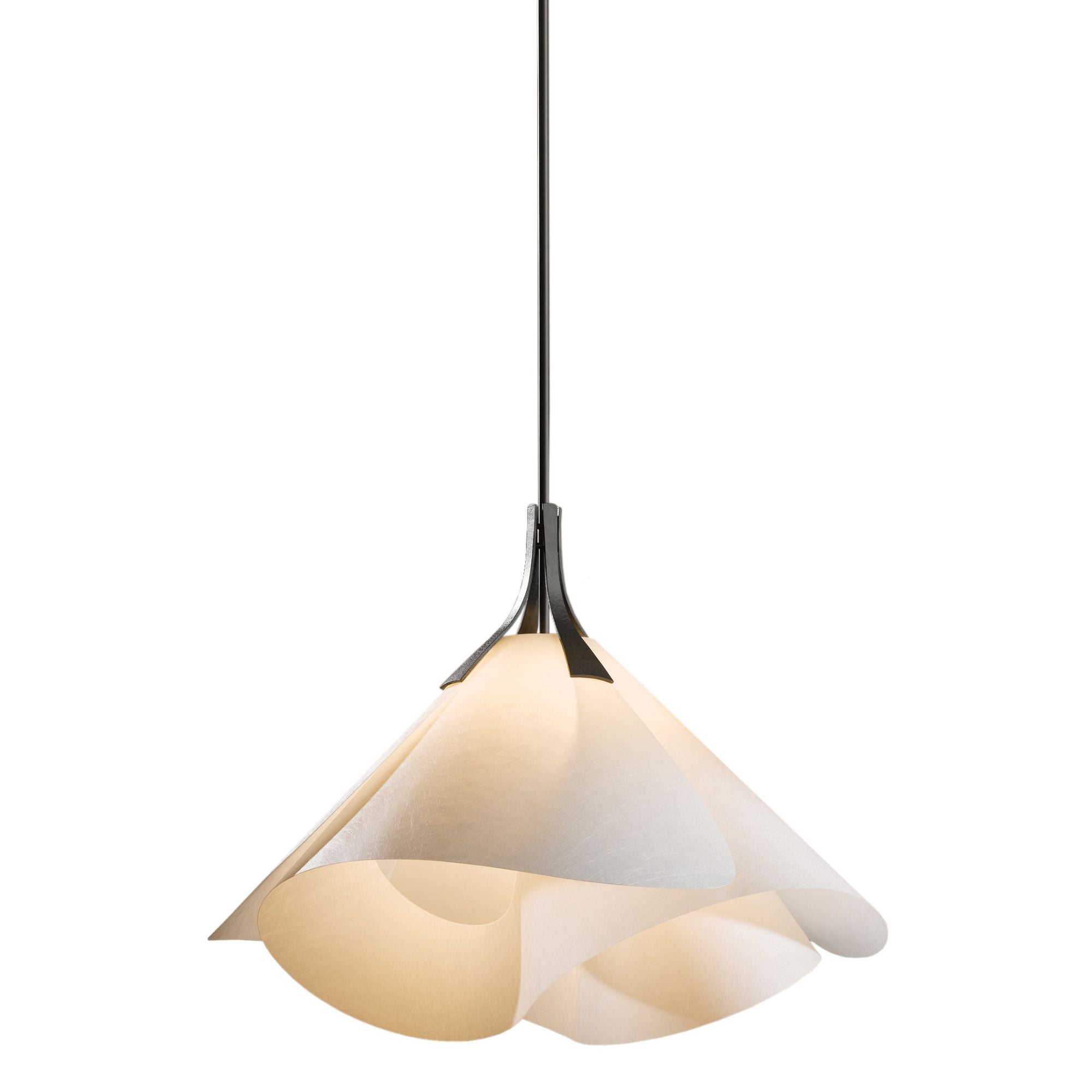 Mobius Large Pendant 1-Light Spun Frost (SH) in Dark Smoke