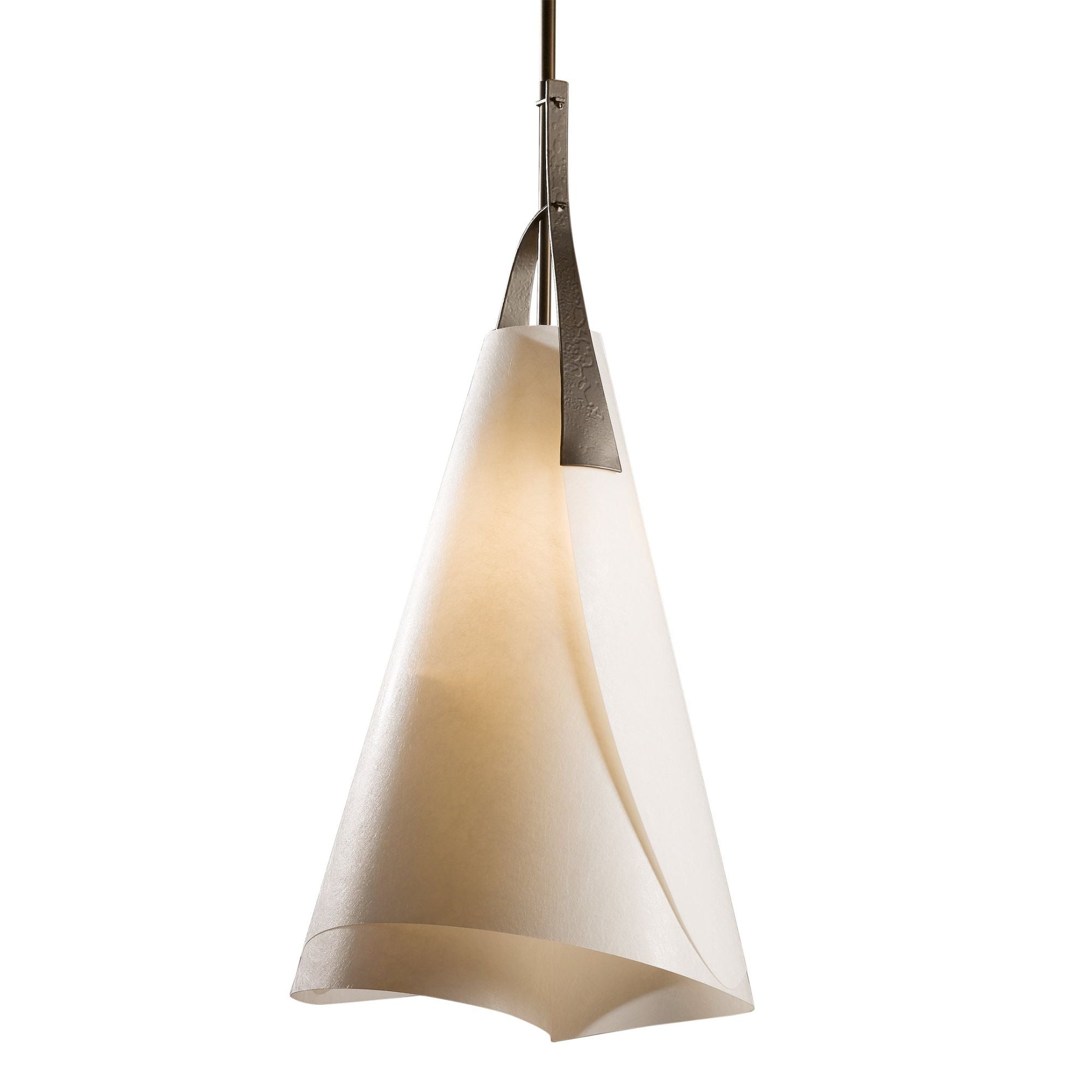 Mobius Tall Pendant 1-Light Spun Frost (SH) in Dark Smoke