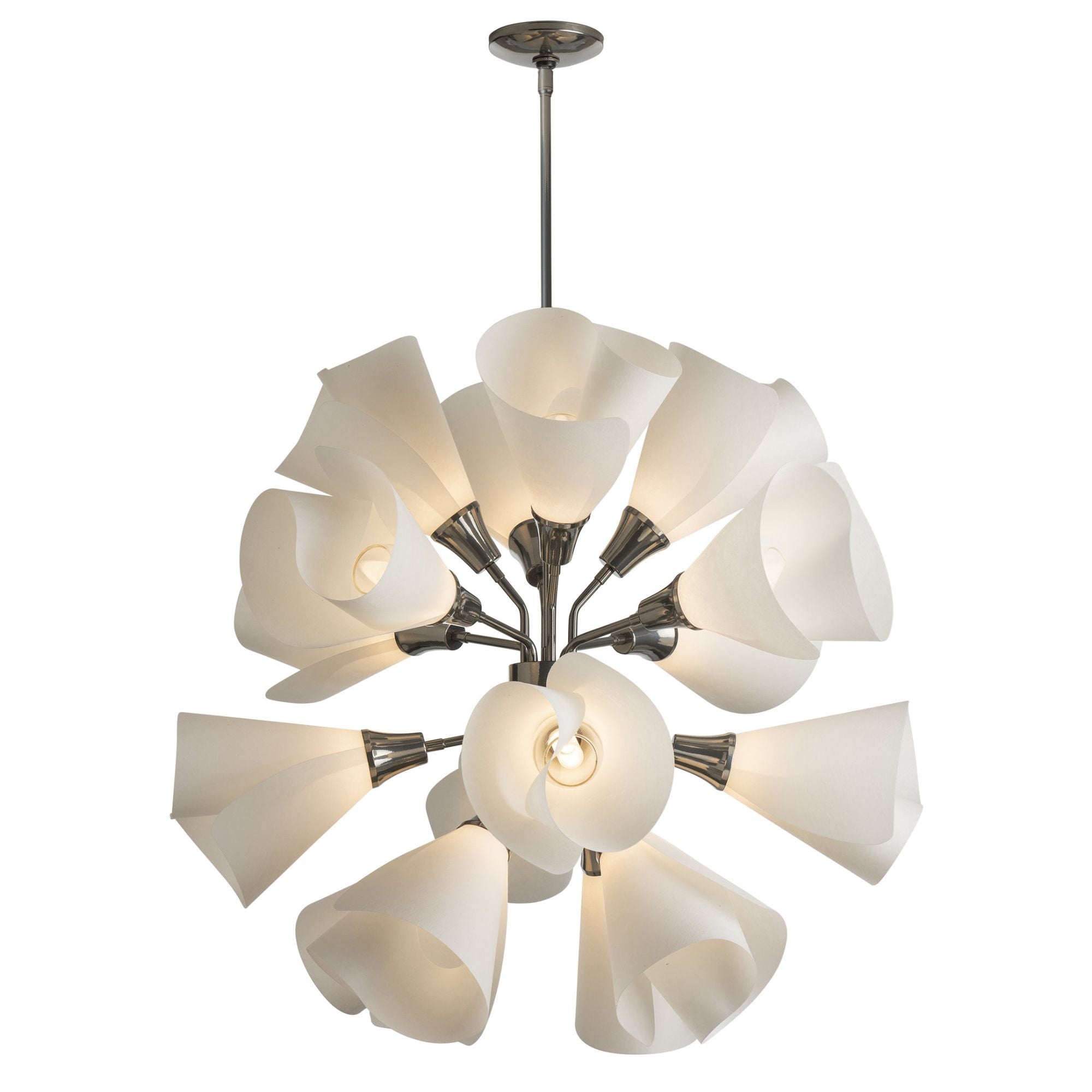 Mobius 16-Light Orb Pendant 16-Light Spun Frost (SH) in Sterling