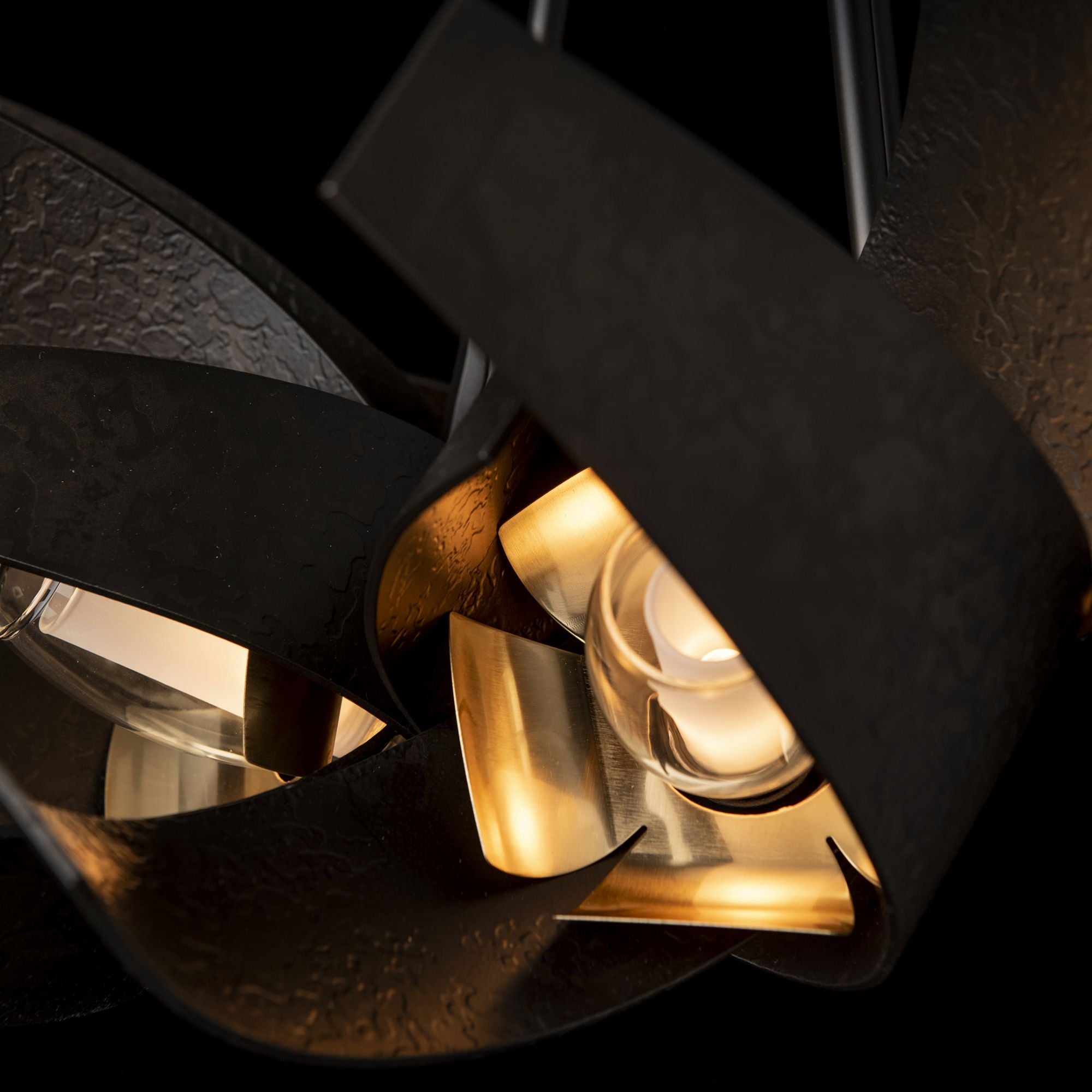 Corona Brass Accent Pendant 6-Light Brass Clear Glass with Frosted Diffuser (YE) in Dark Smoke