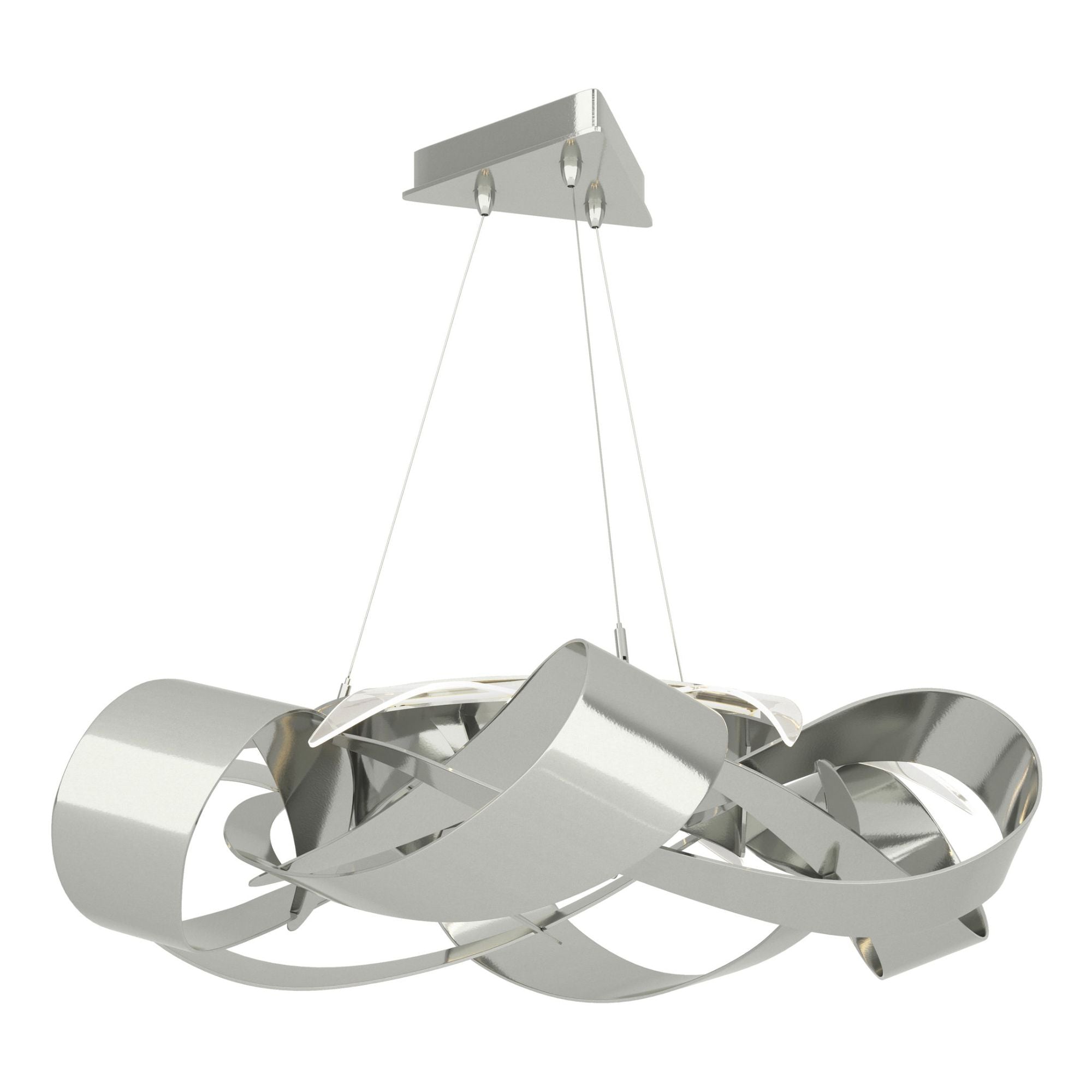 Flux Large LED Pendant LED in Sterling